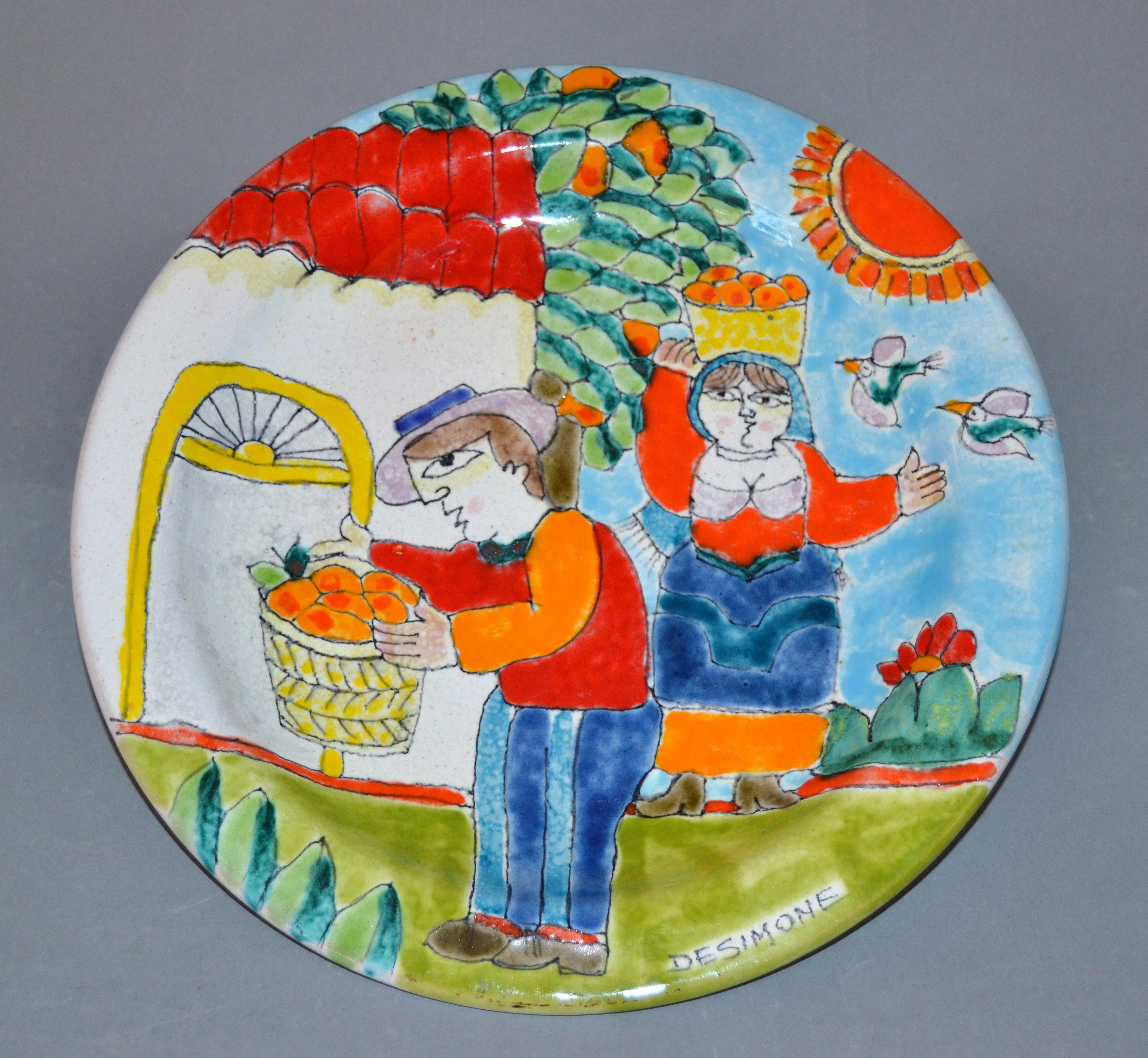 desimone pottery plate