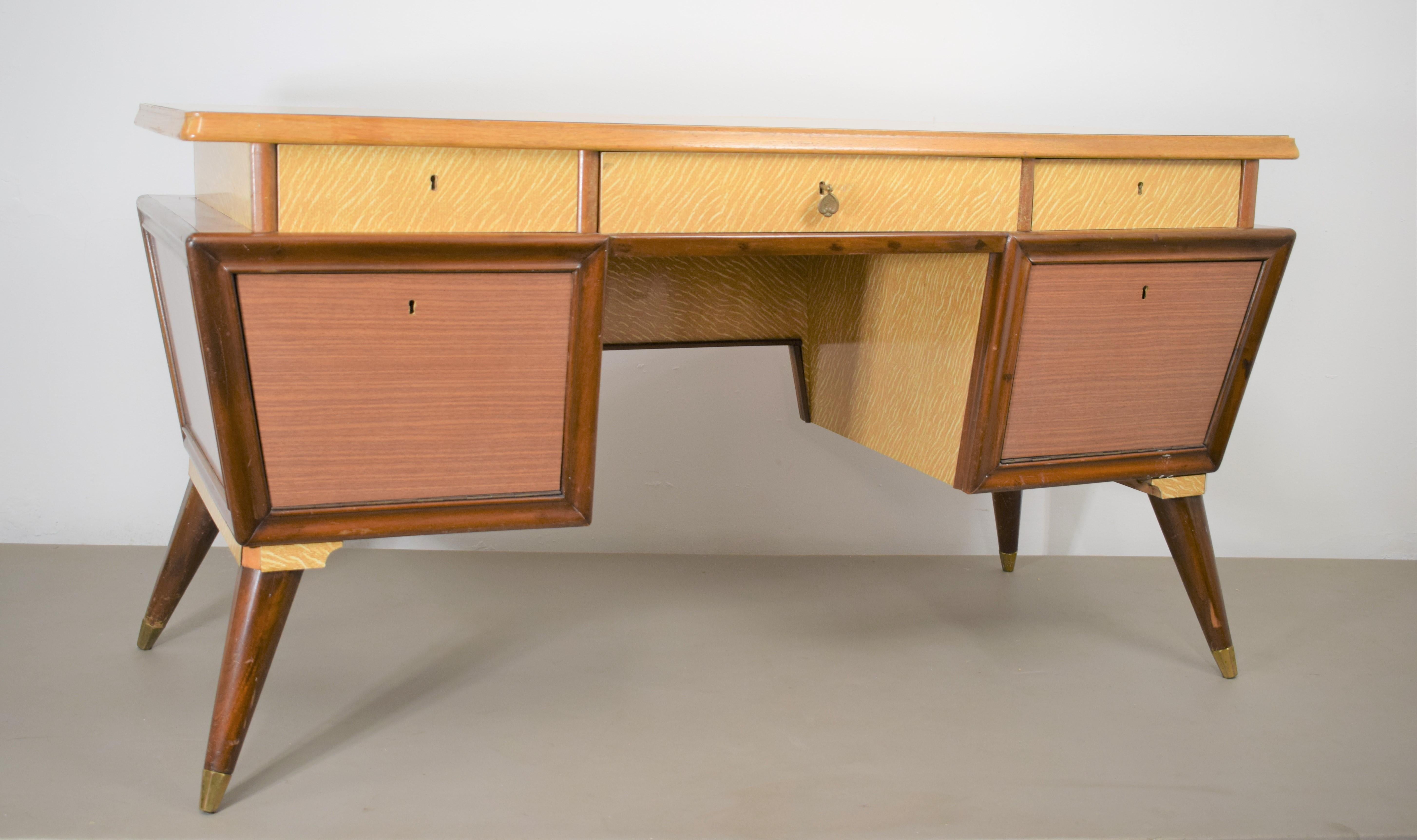 Mid-20th Century Italian Desk, 1950s For Sale