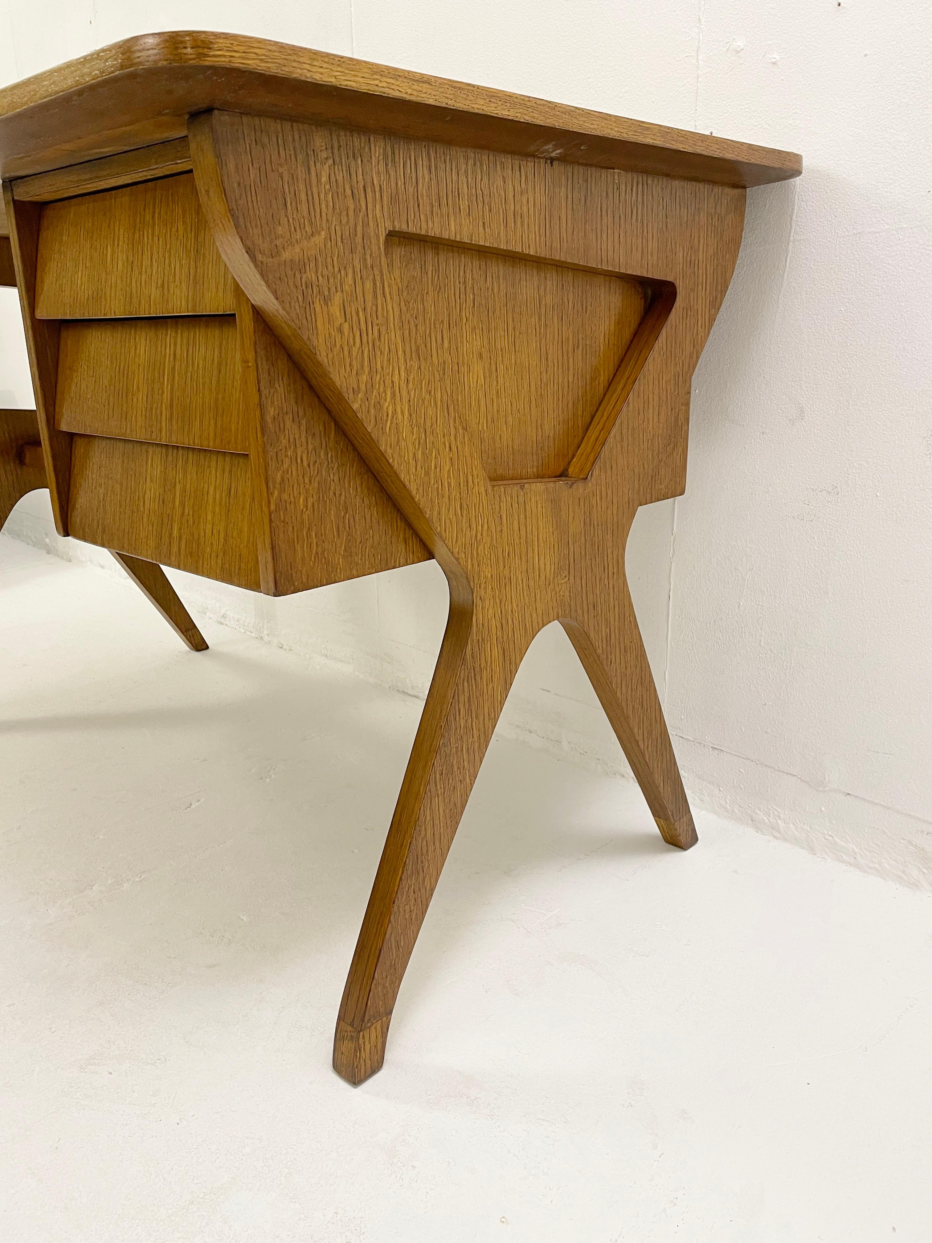 Wood Italian Desk, 1960s