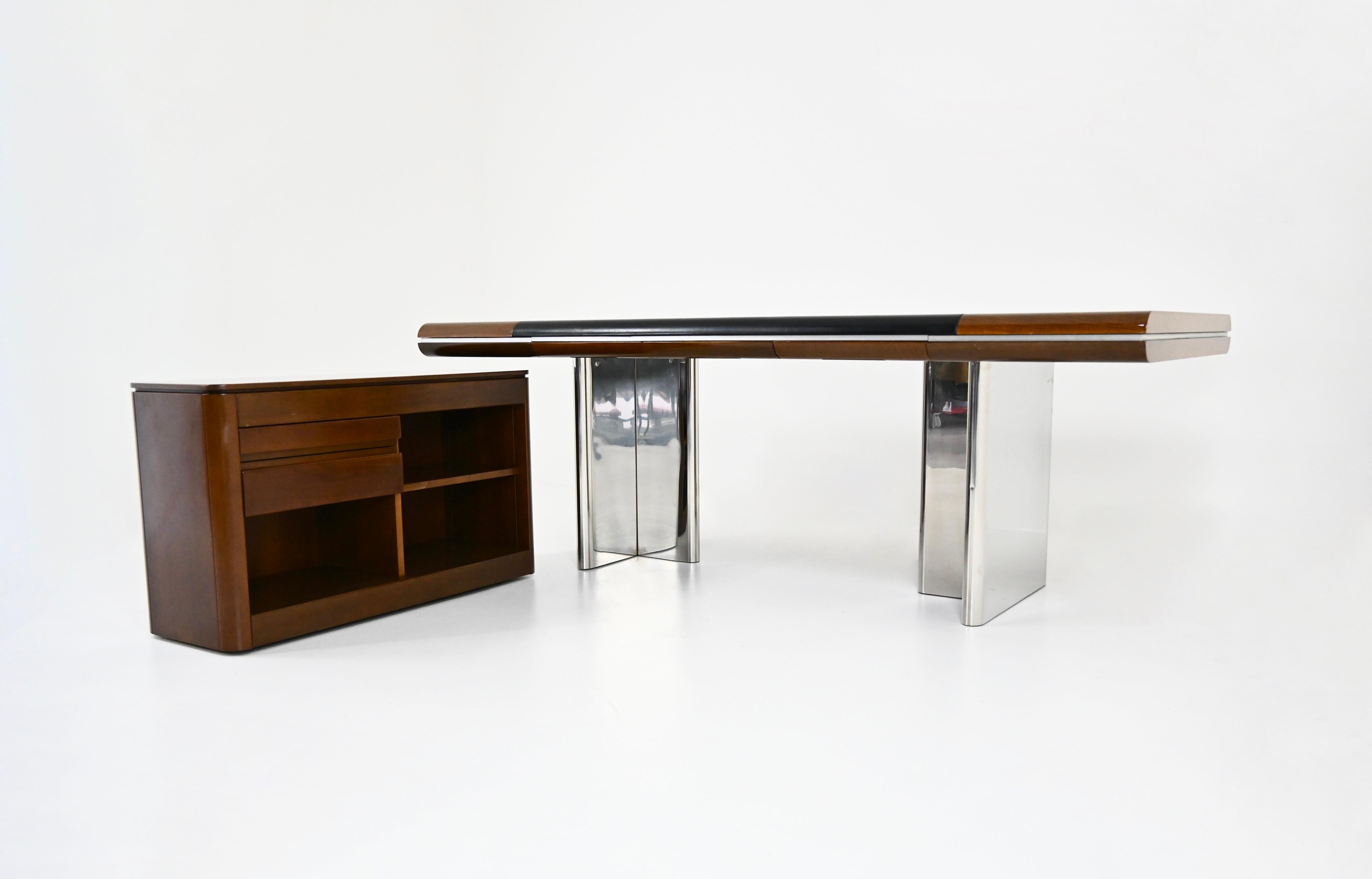 Mid-Century Modern Italian Desk by Hans Von Klier for Skipper, 1970s For Sale