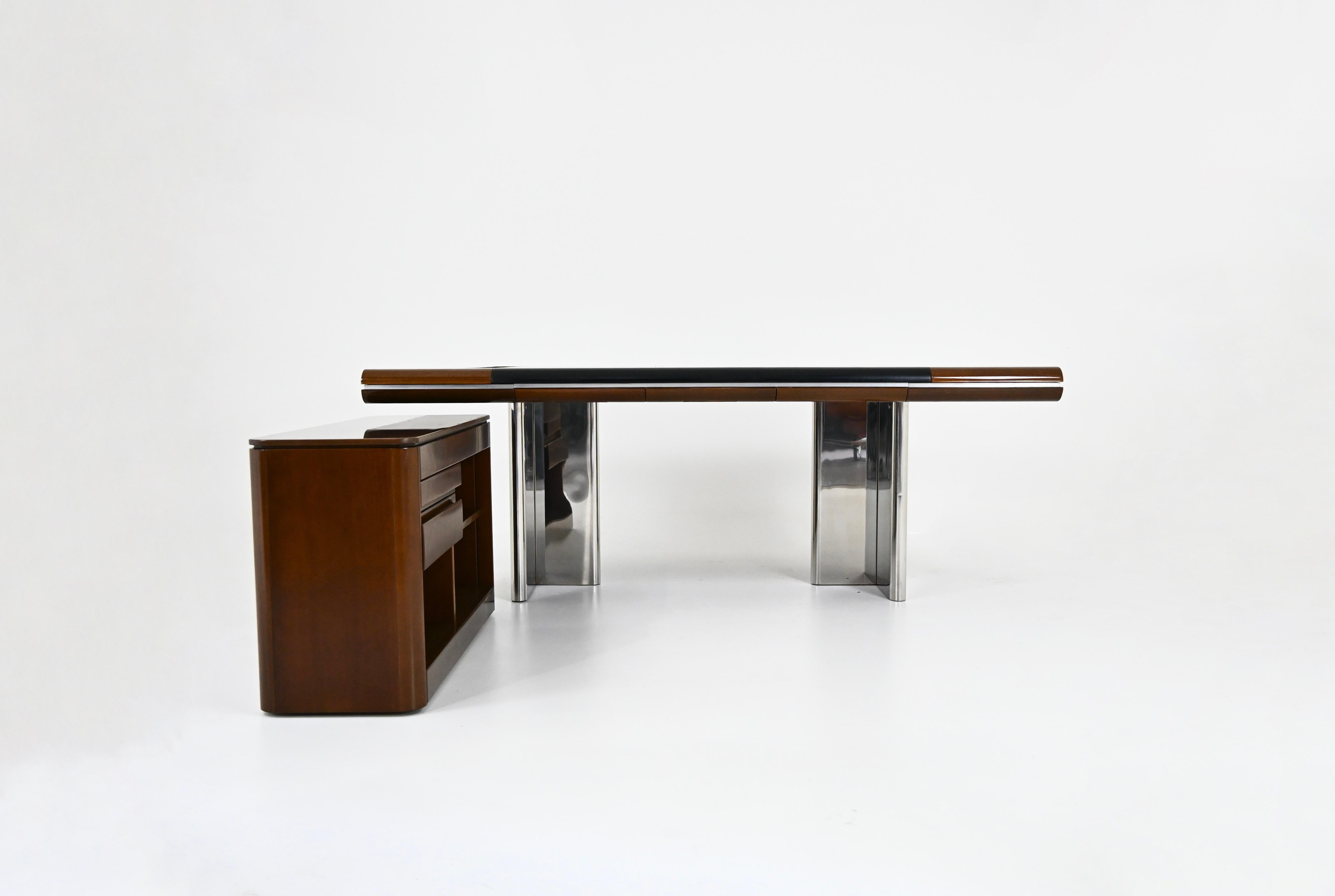 Italian Desk by Hans Von Klier for Skipper, 1970s In Good Condition For Sale In bruxelles, BE