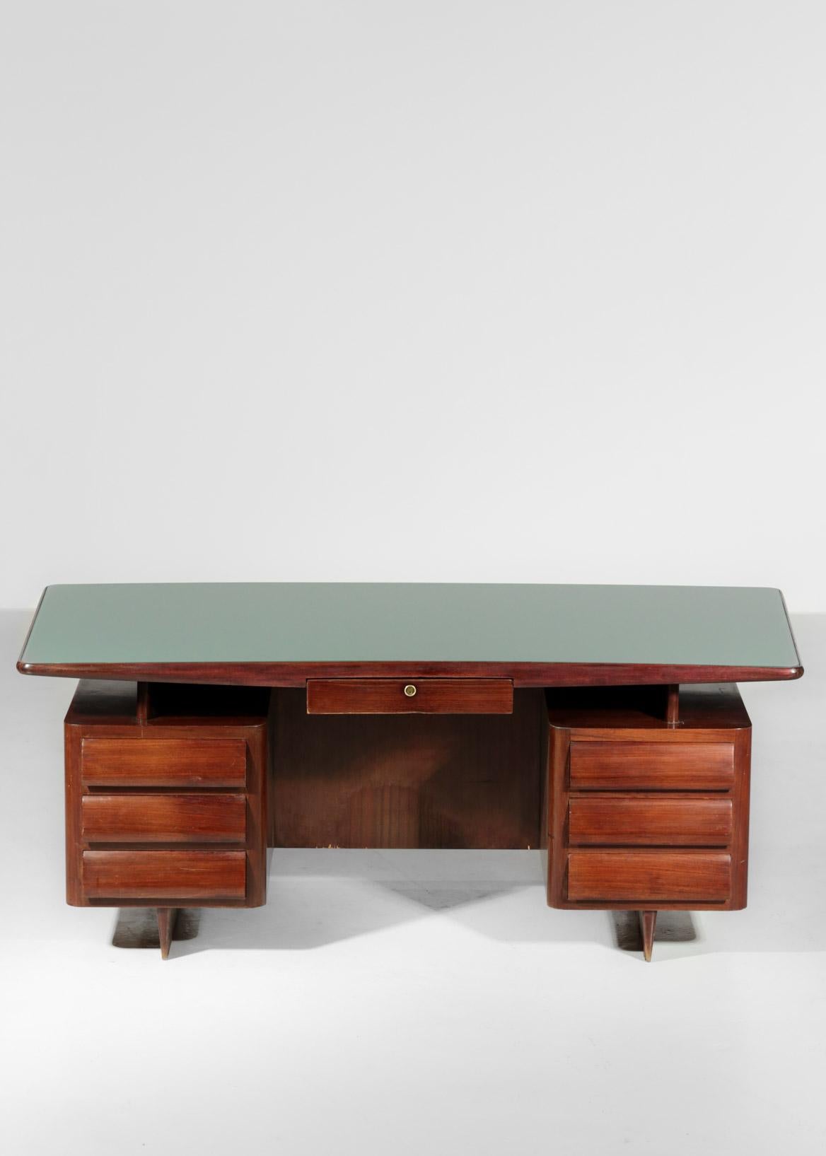 Italian Desk by Vittorio Dassi, 1950s Vintage In Good Condition In Lyon, FR