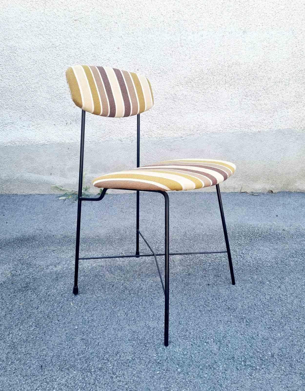 Tissu Chaise de bureau italienne par George Coslin pour Faram, Italie années 1950 en vente