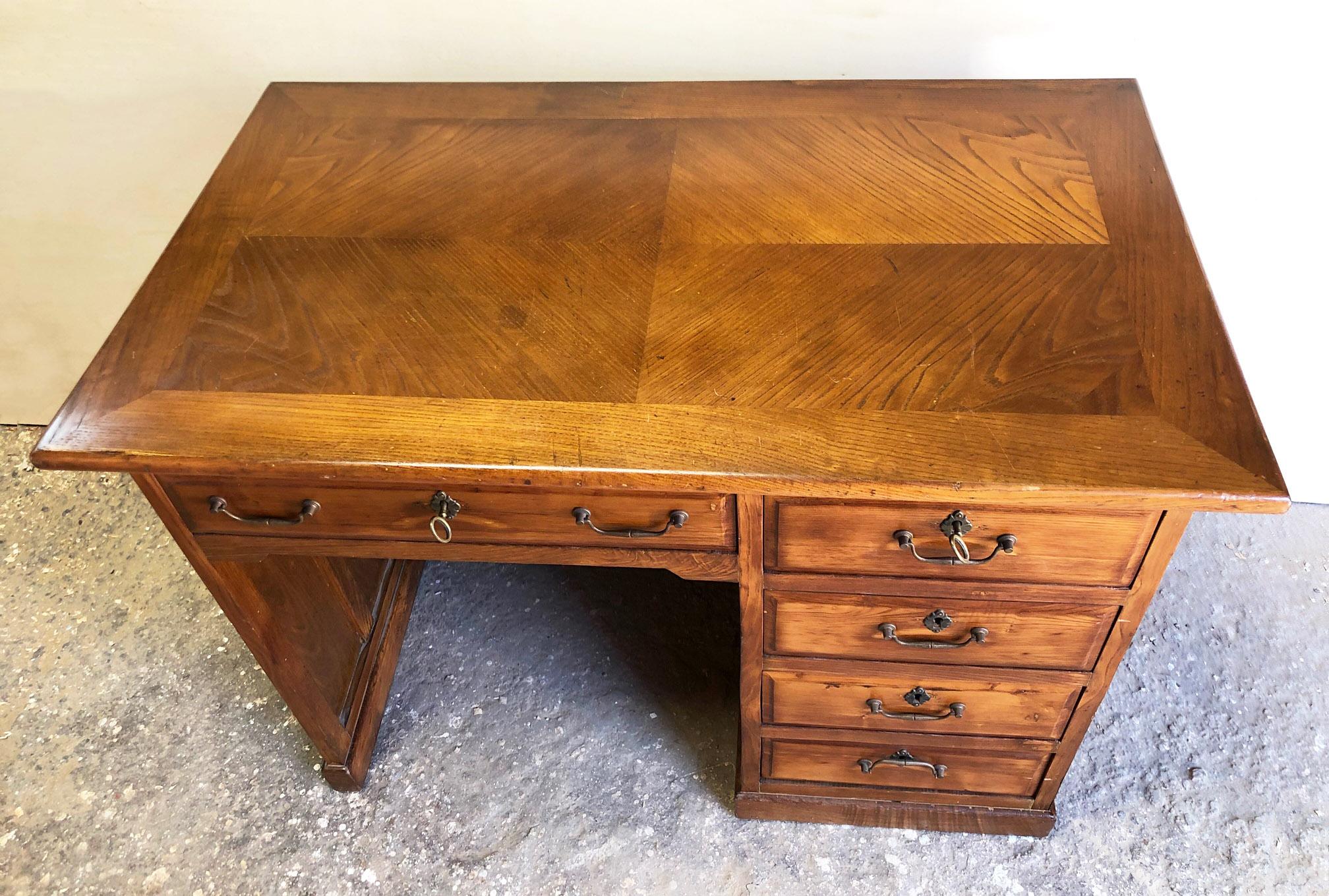 chestnut wood desk