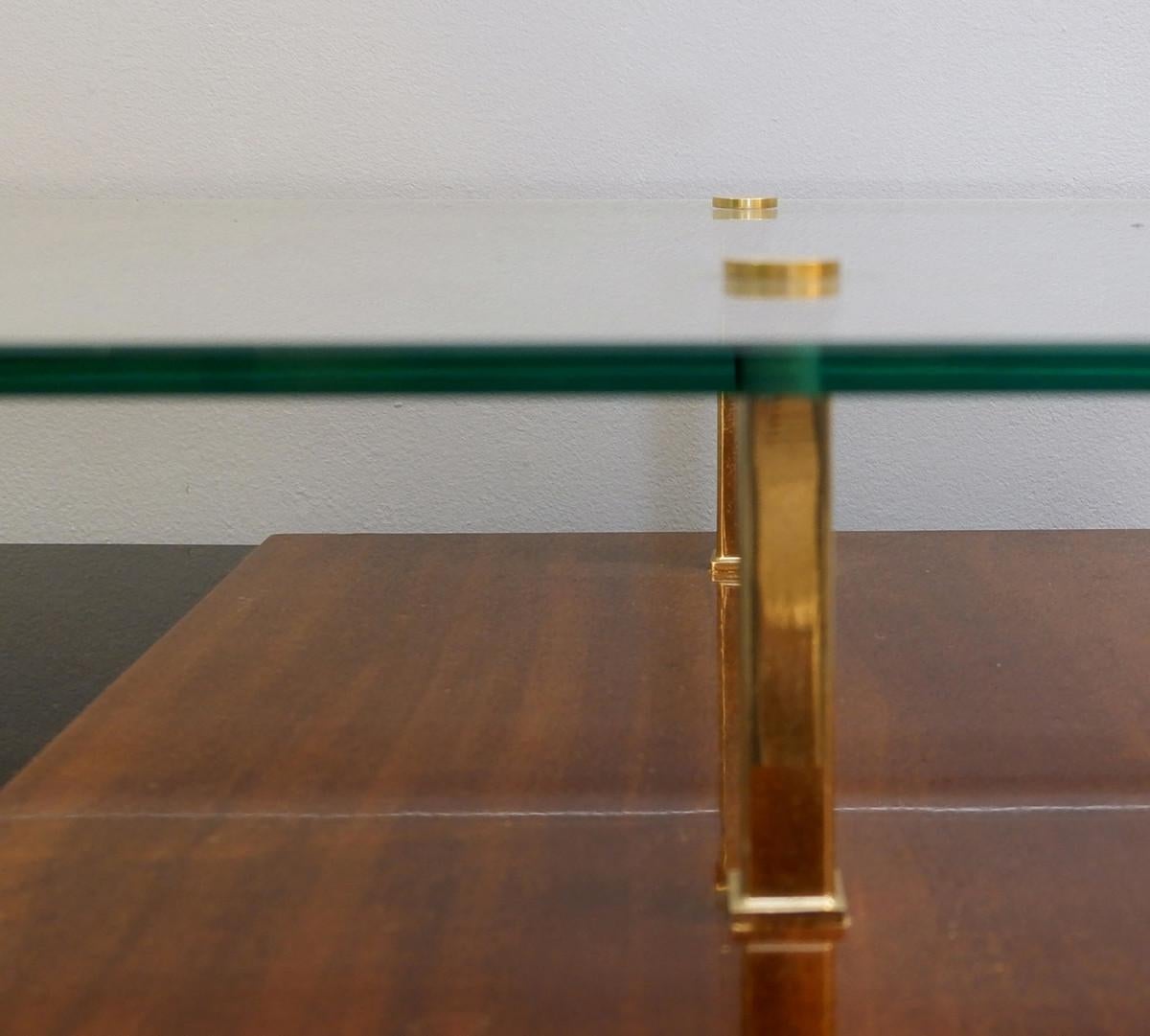Italian desk - Glass top.