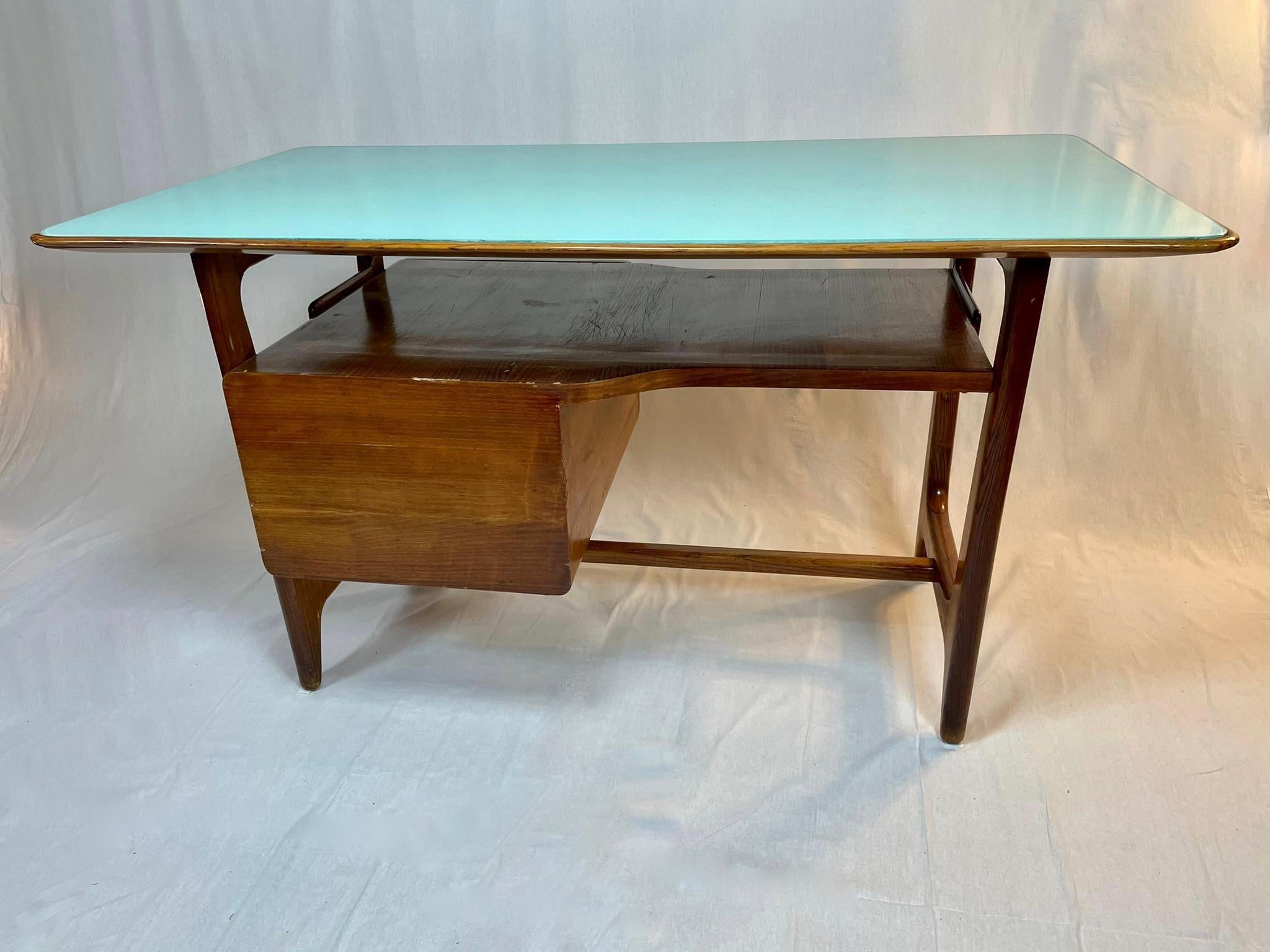 Italian desk Ico Parisi attributed, small damage on the back side see photo.