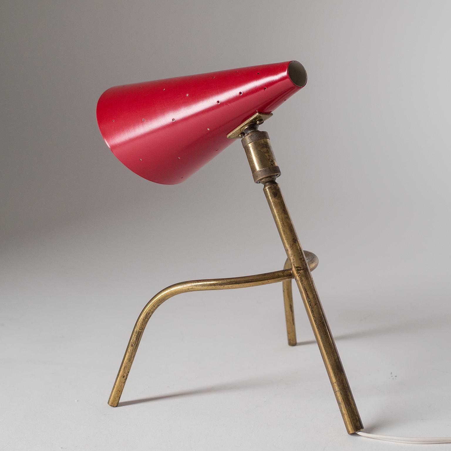 Milieu du XXe siècle Rare lampe de bureau italienne, vers 1950 en vente