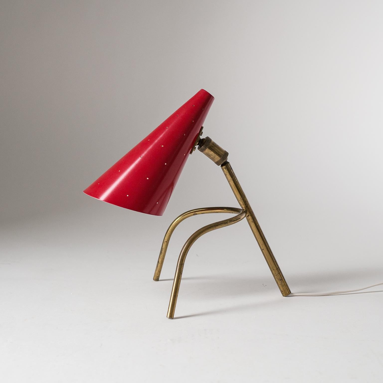Rare Italian Desk Lamp, circa 1950 For Sale 2
