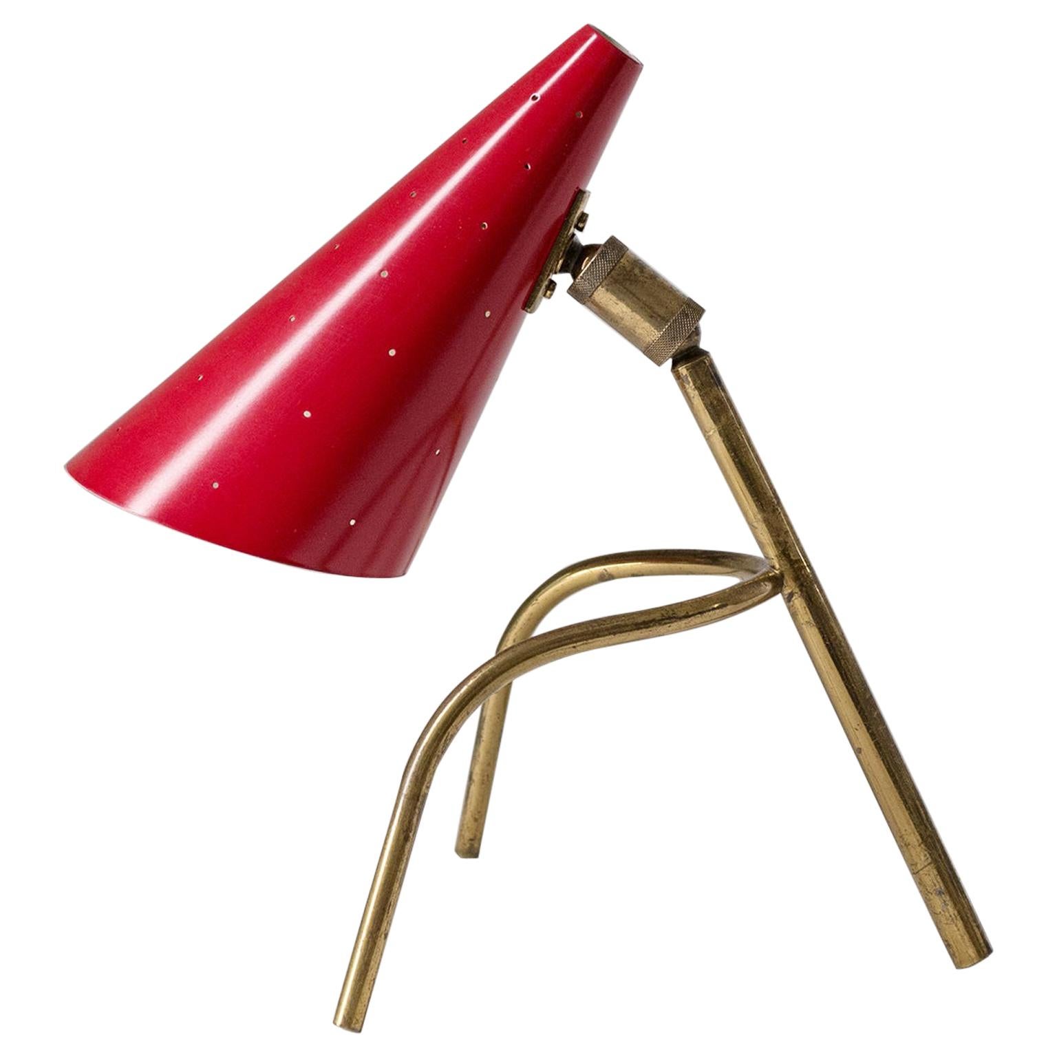 Rare Italian Desk Lamp, circa 1950 For Sale