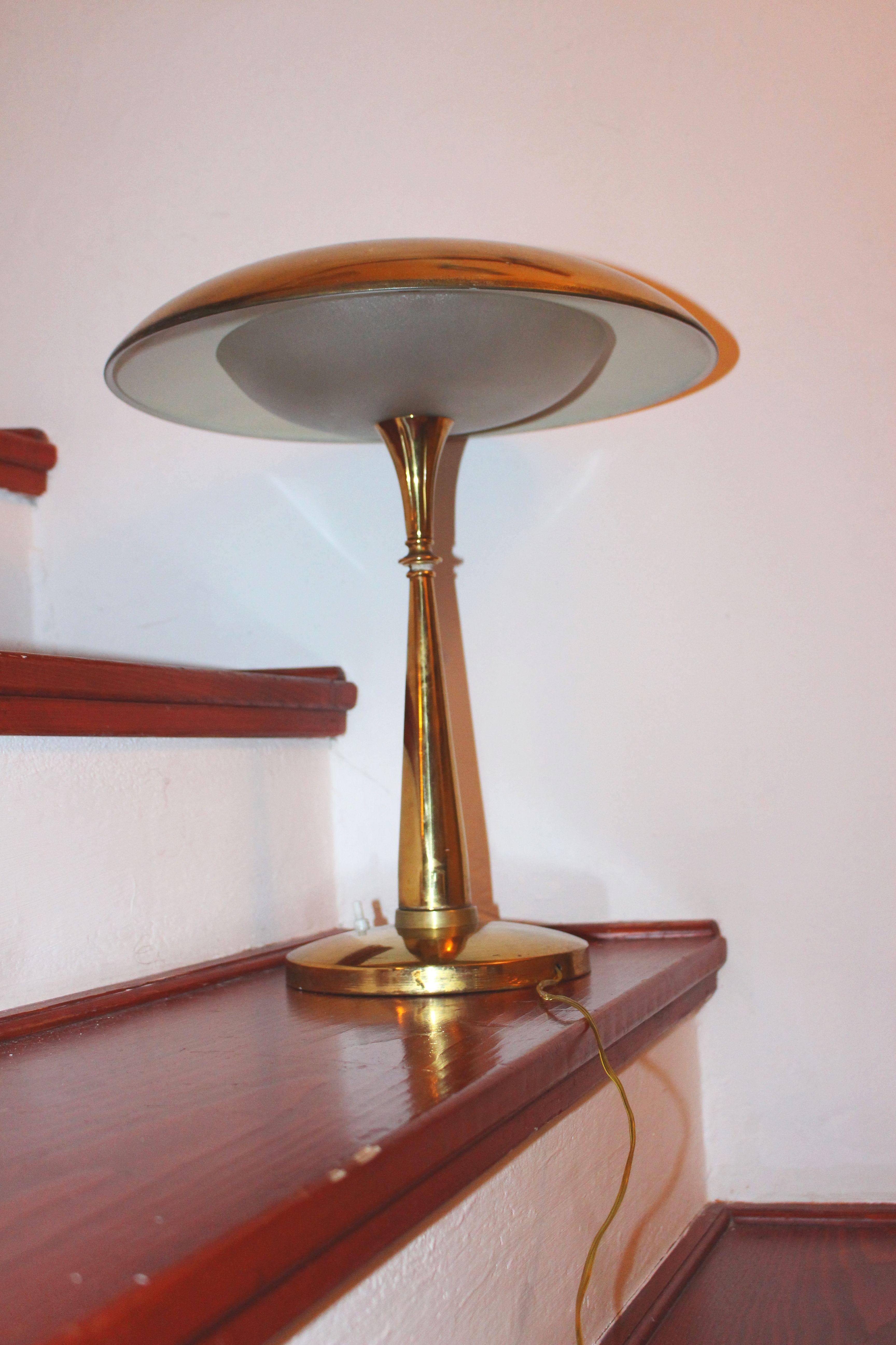 Mid-20th Century Italian Desk Lamp in Style of Stilux Milano