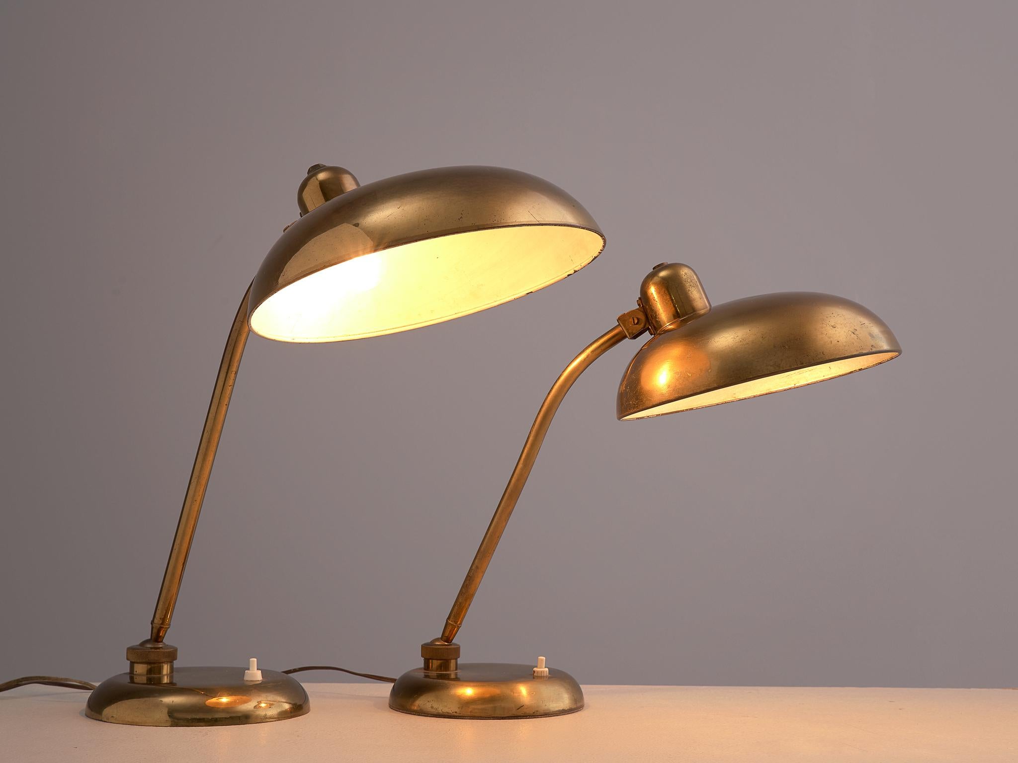 Italian Desk Light in Brass, 1960s (Messing)