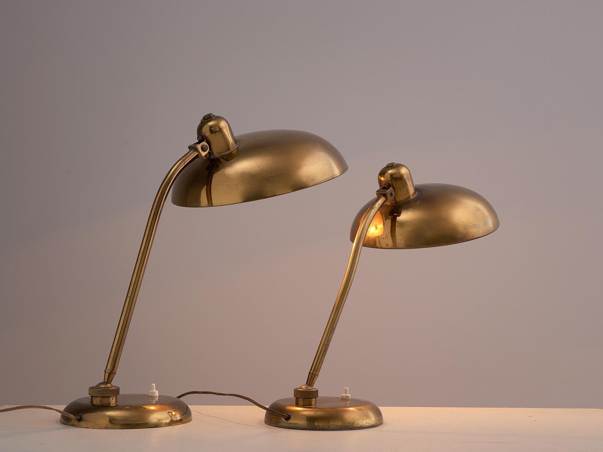 Italian Desk Light in Brass, 1960s 1