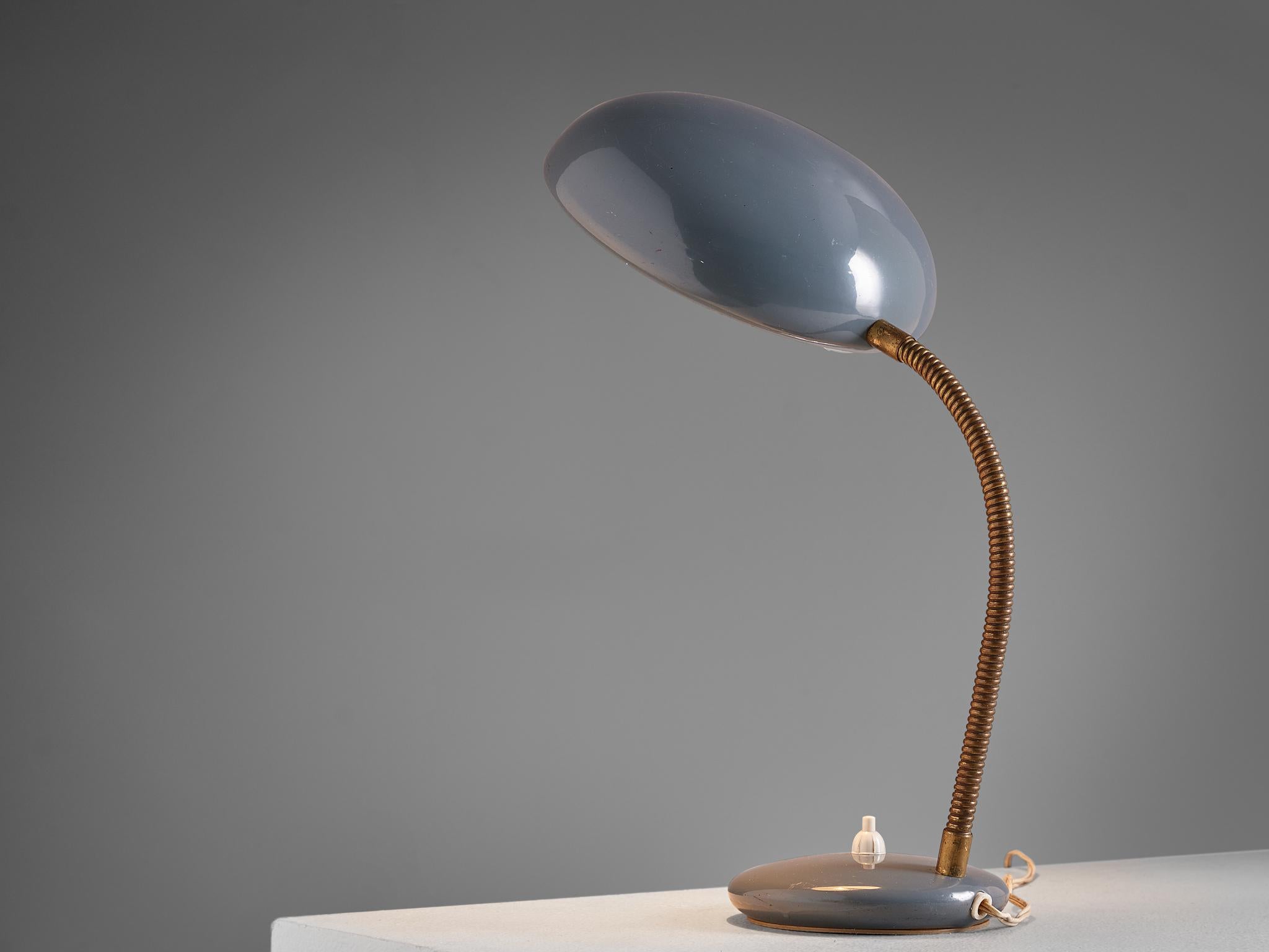 Mid-Century Modern Italian Desk Light with Adjustable Shade