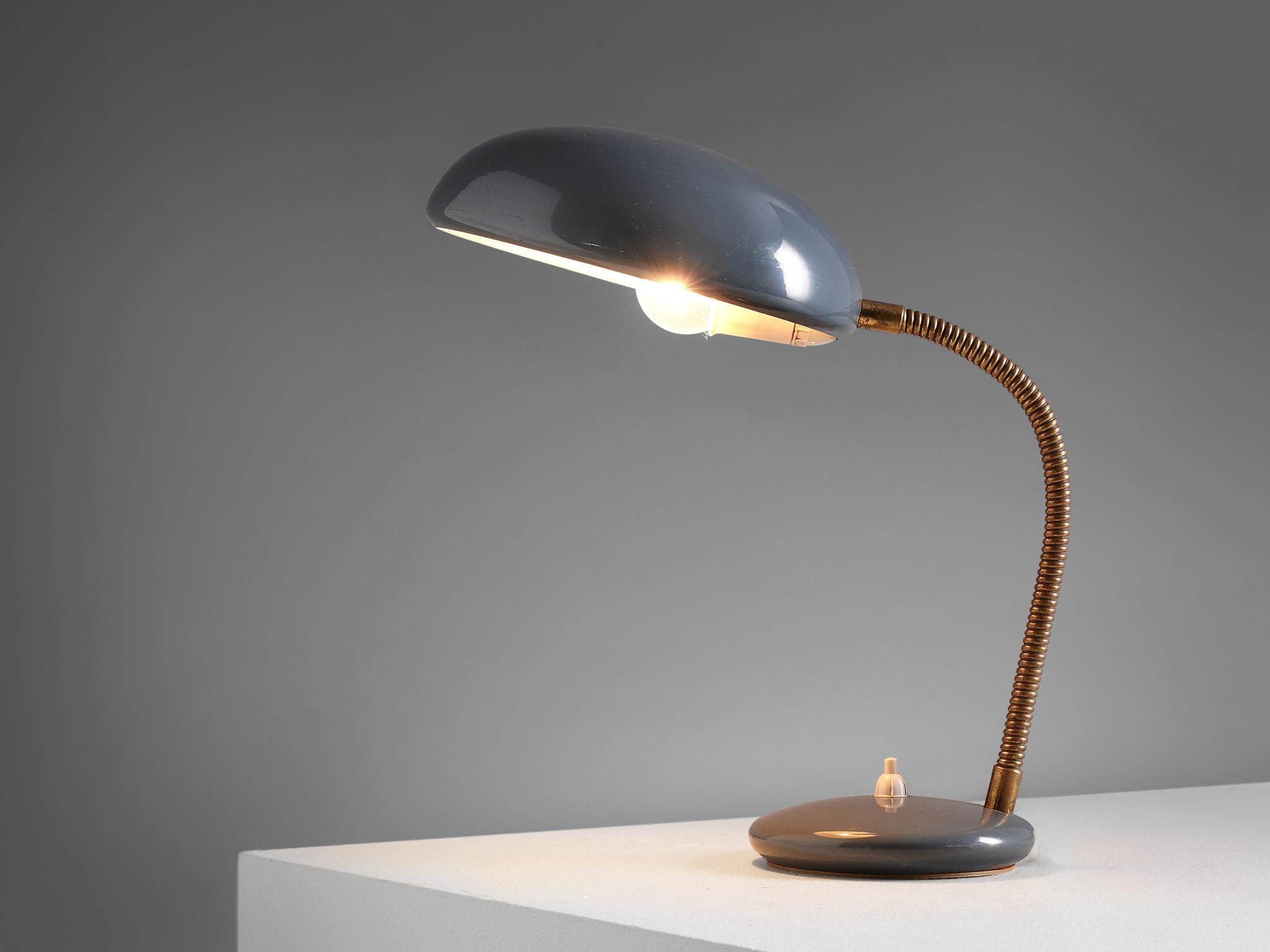 Mid-20th Century Italian Desk Light with Adjustable Shade