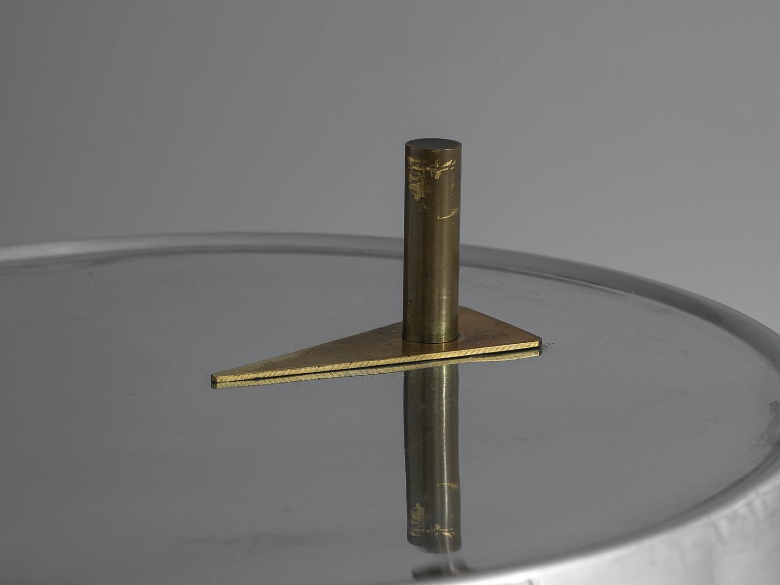 Mid-20th Century Italian Desk Light with Mirrored Shade