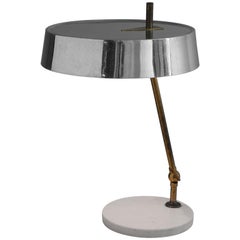 Italian Desk Light with Mirrored Shade