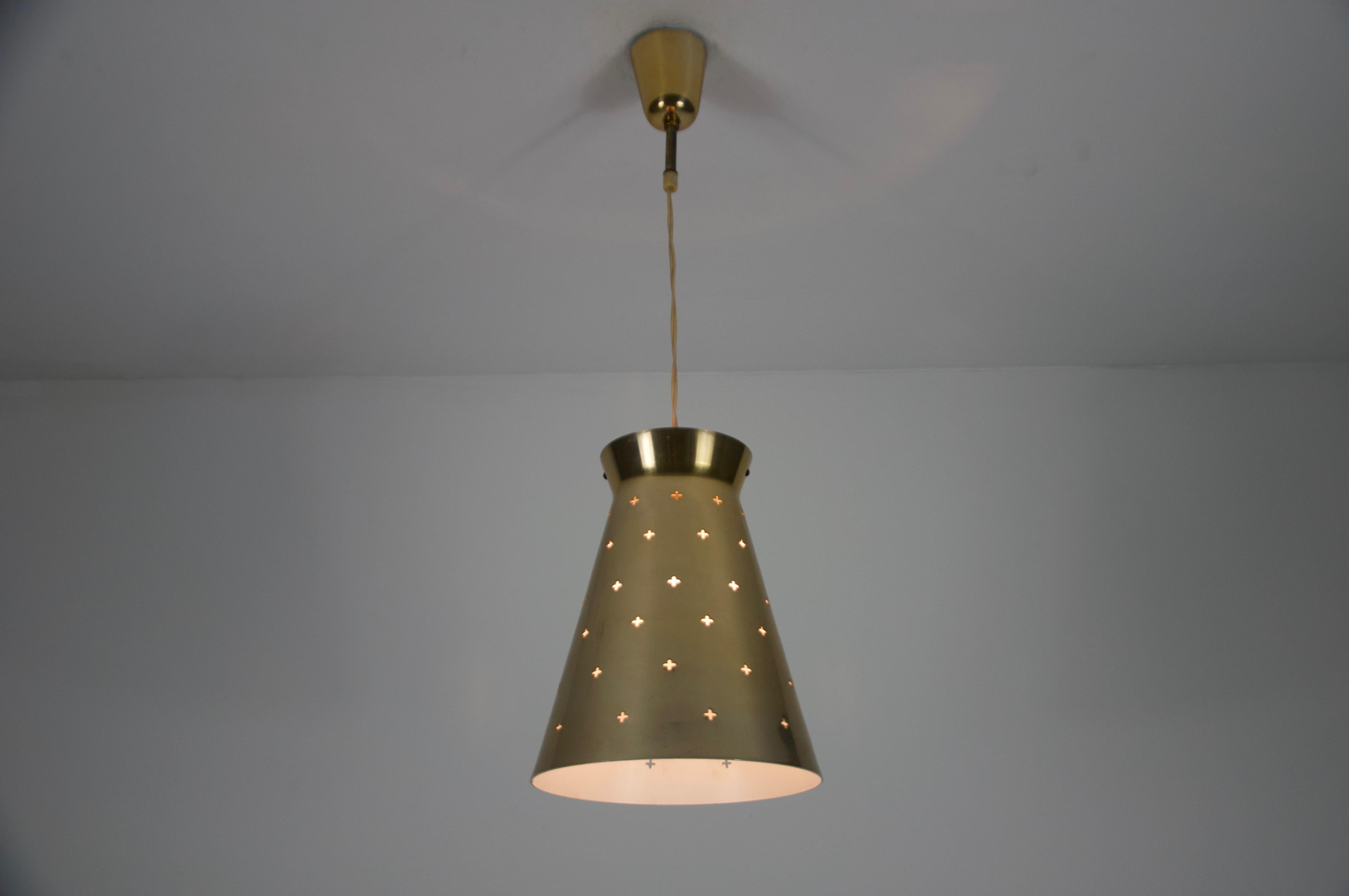 Lámpara colgante italiana de latón Diabolo, años 50, Italia en venta 3