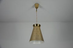 Italian Diabolo Brass Hanging Lamp, 1950s, Italy