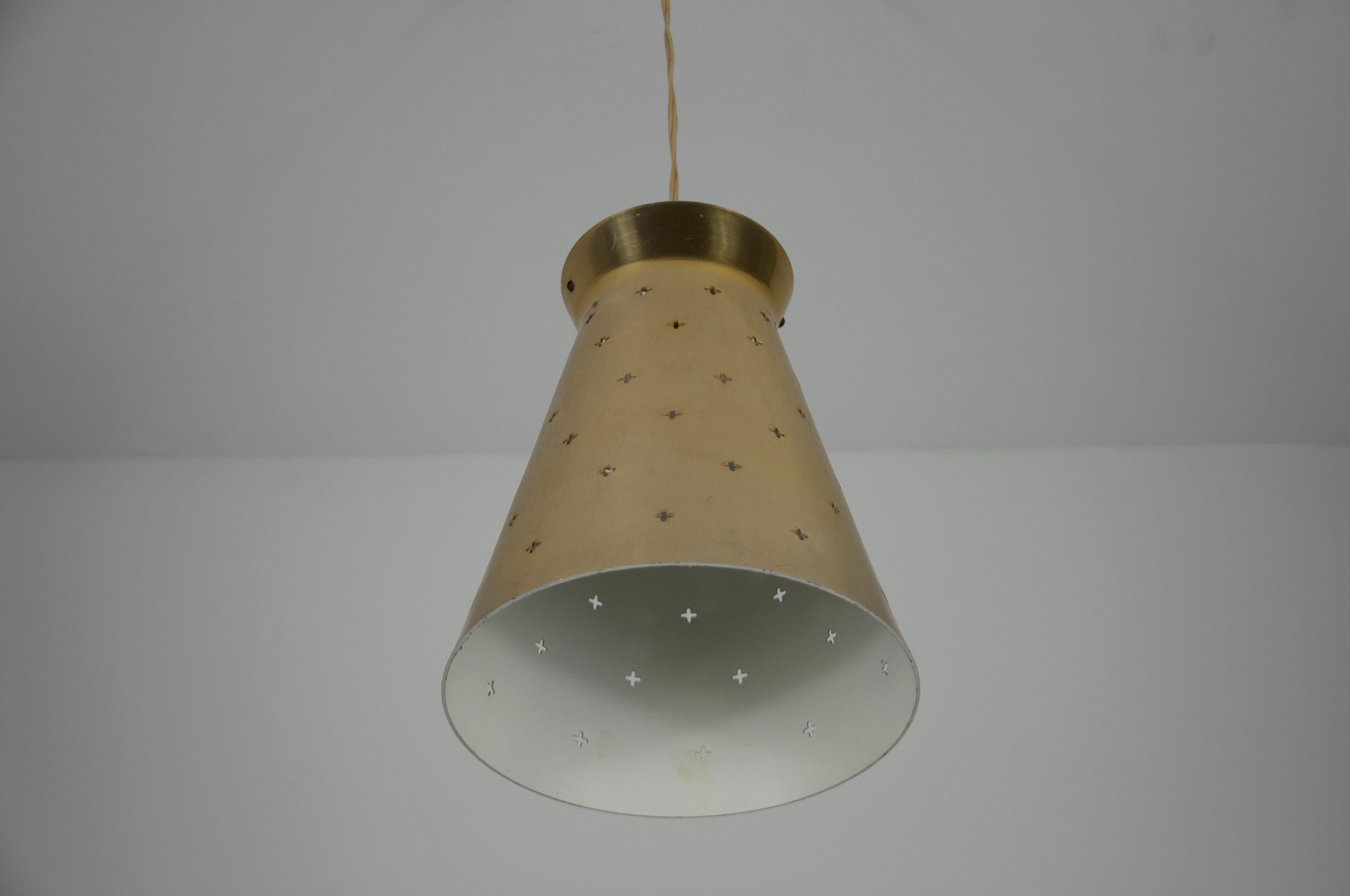 Lámpara colgante italiana de latón Diabolo, años 50, Italia Metal en venta
