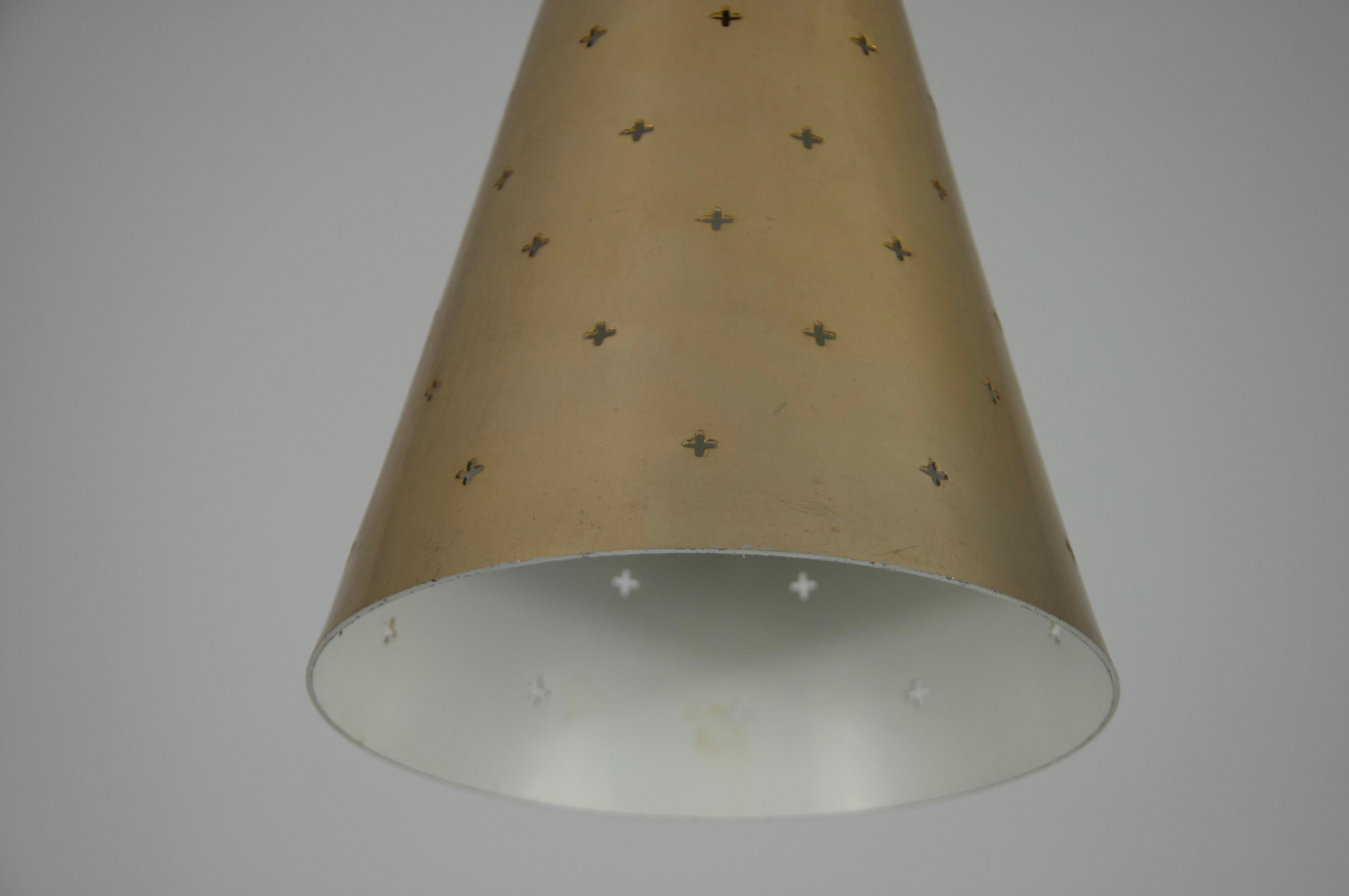 Lámpara colgante italiana de latón Diabolo, años 50, Italia en venta 1