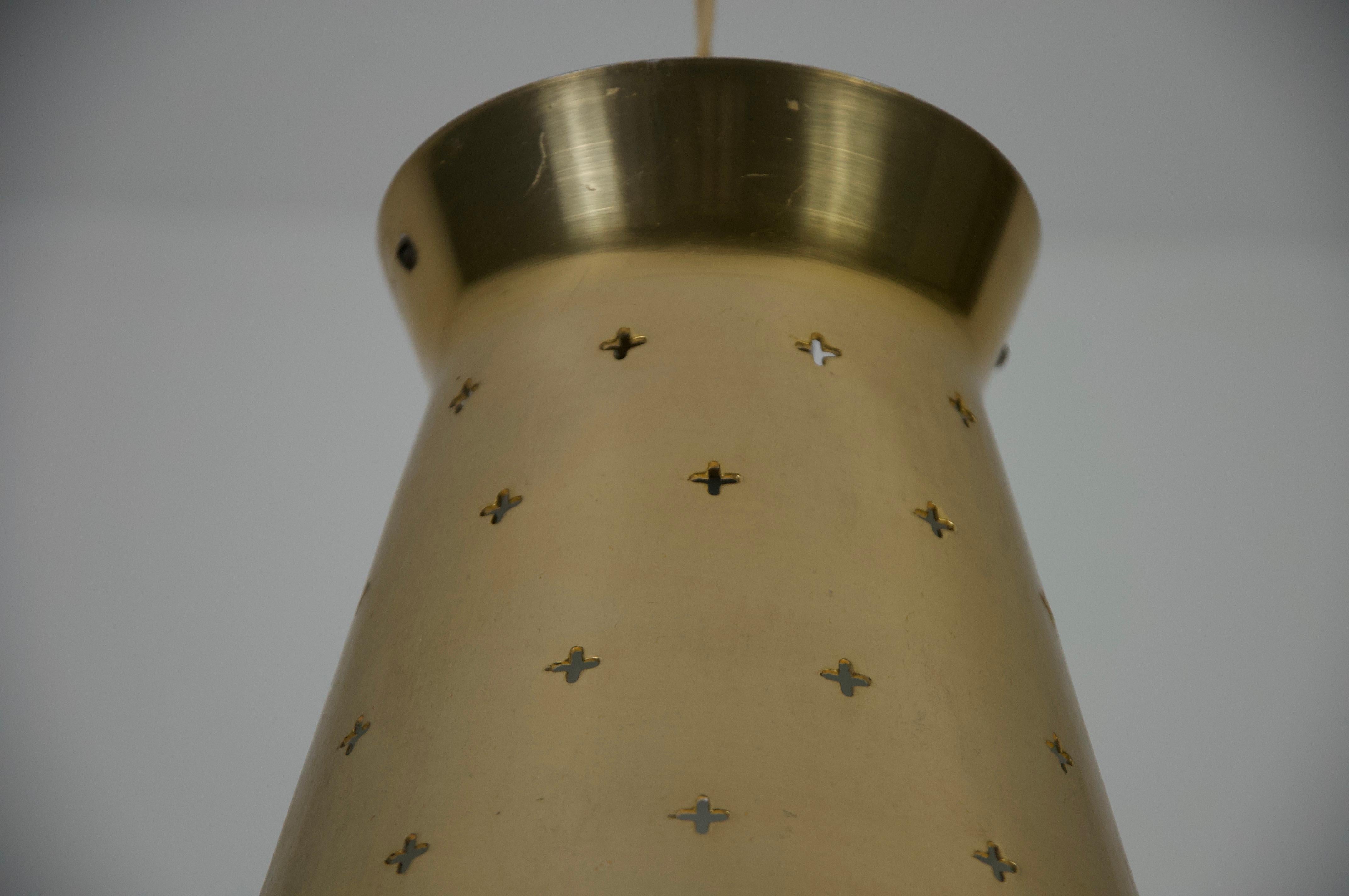 Lámpara colgante italiana de latón Diabolo, años 50, Italia en venta 2