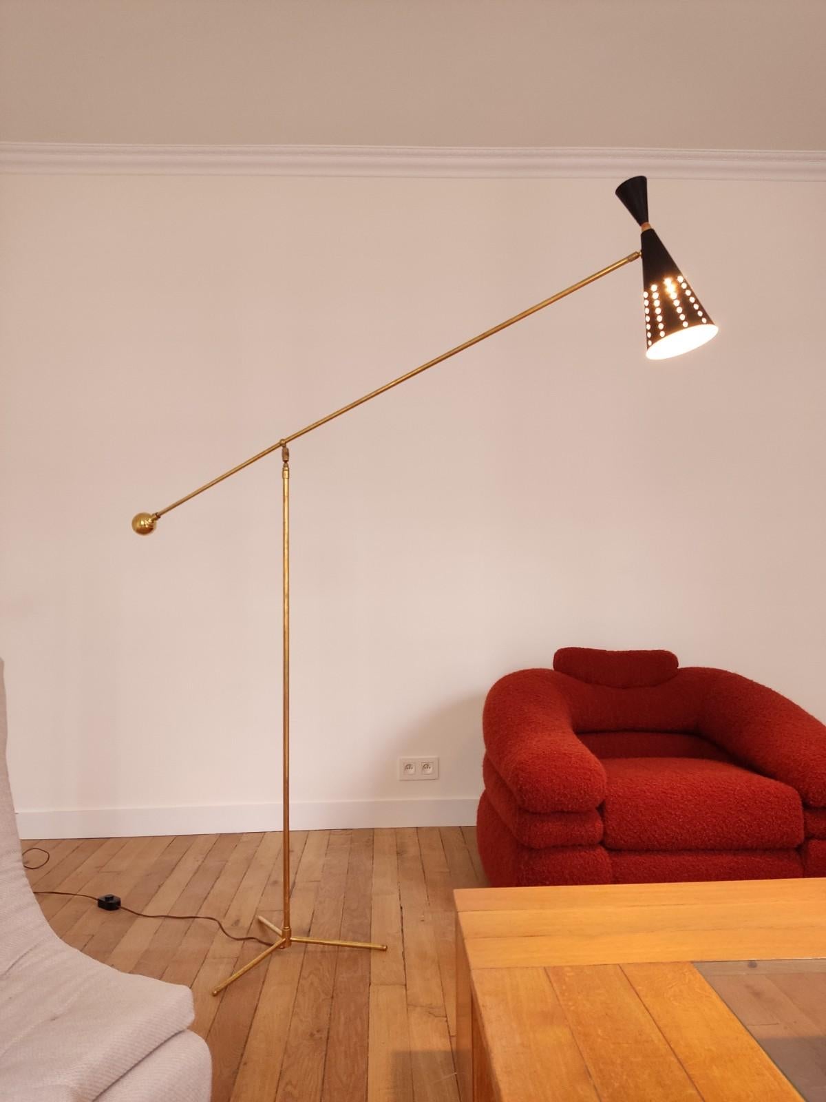 Metal Italian Diabolo Floor Lamp