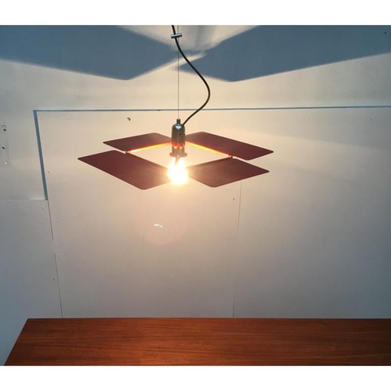 Mid-Century Modern Italian Diaframma Pendant by Fabio Lenci for Guzzini, 1970s For Sale