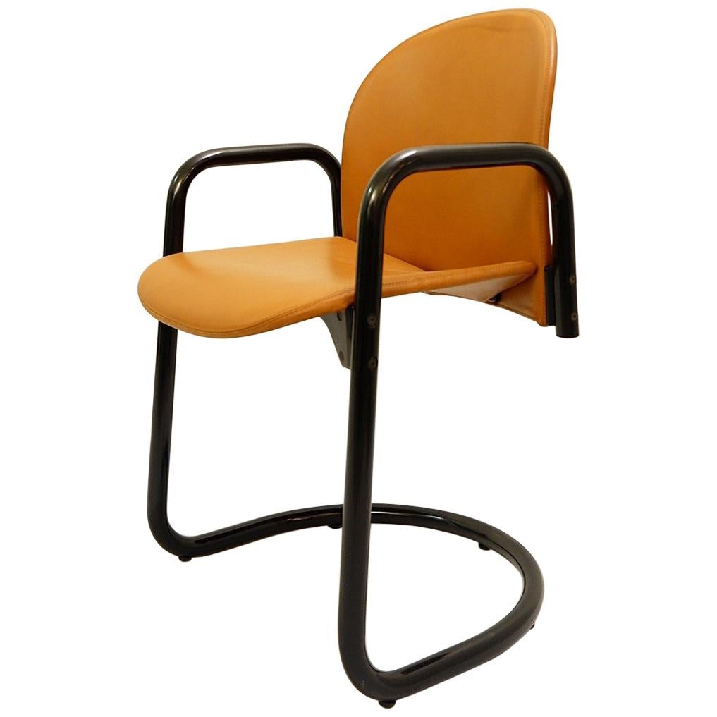 Italian "Dialogo" Leather Chair by Tobia & Afra Scarpa, 24 Available