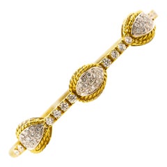 Italian Diamond Bracelet 2.7 Carat 18 Karat Gold