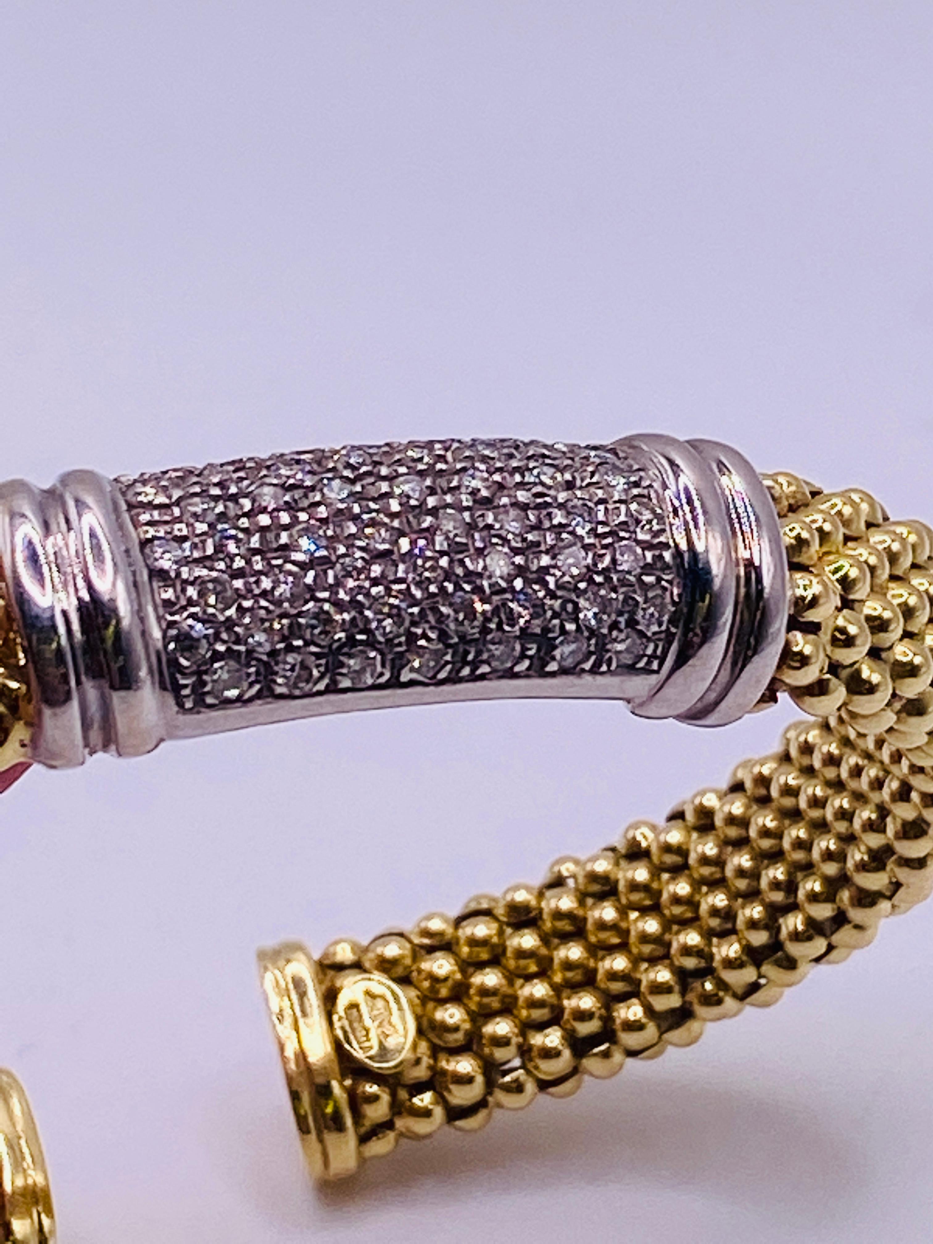 Italian Diamond Cuff Bracelet 5