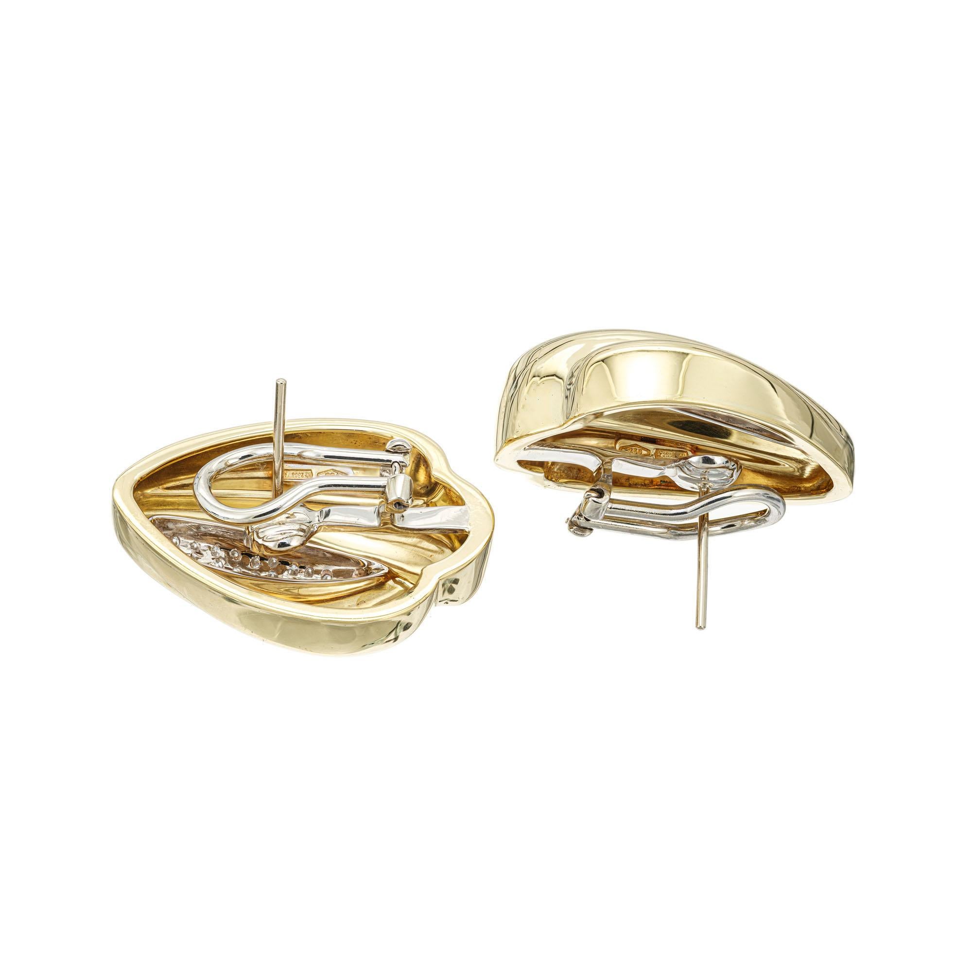 italian 18k gold earrings