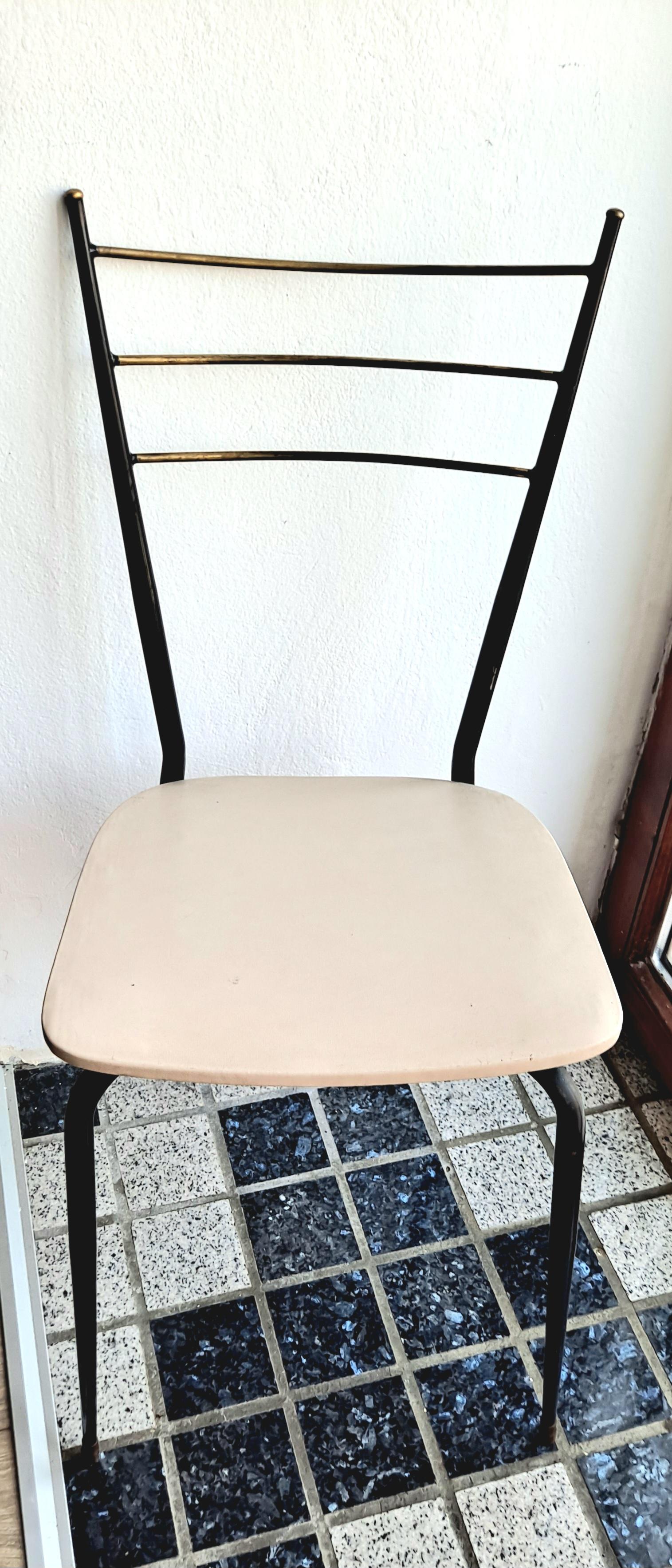 Italian Ding Room Chairs Attributed to Ico Parisi and Paolo di Poli  For Sale 4