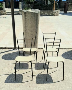 Italian Ding Room Chairs in Style of Paolo di Poli