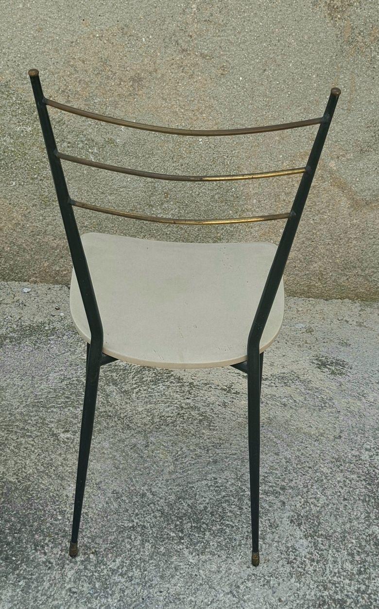  Italian Ding Room Chairs Attributed to Ico Parisi and Paolo di Poli  In Good Condition For Sale In Los Angeles, CA
