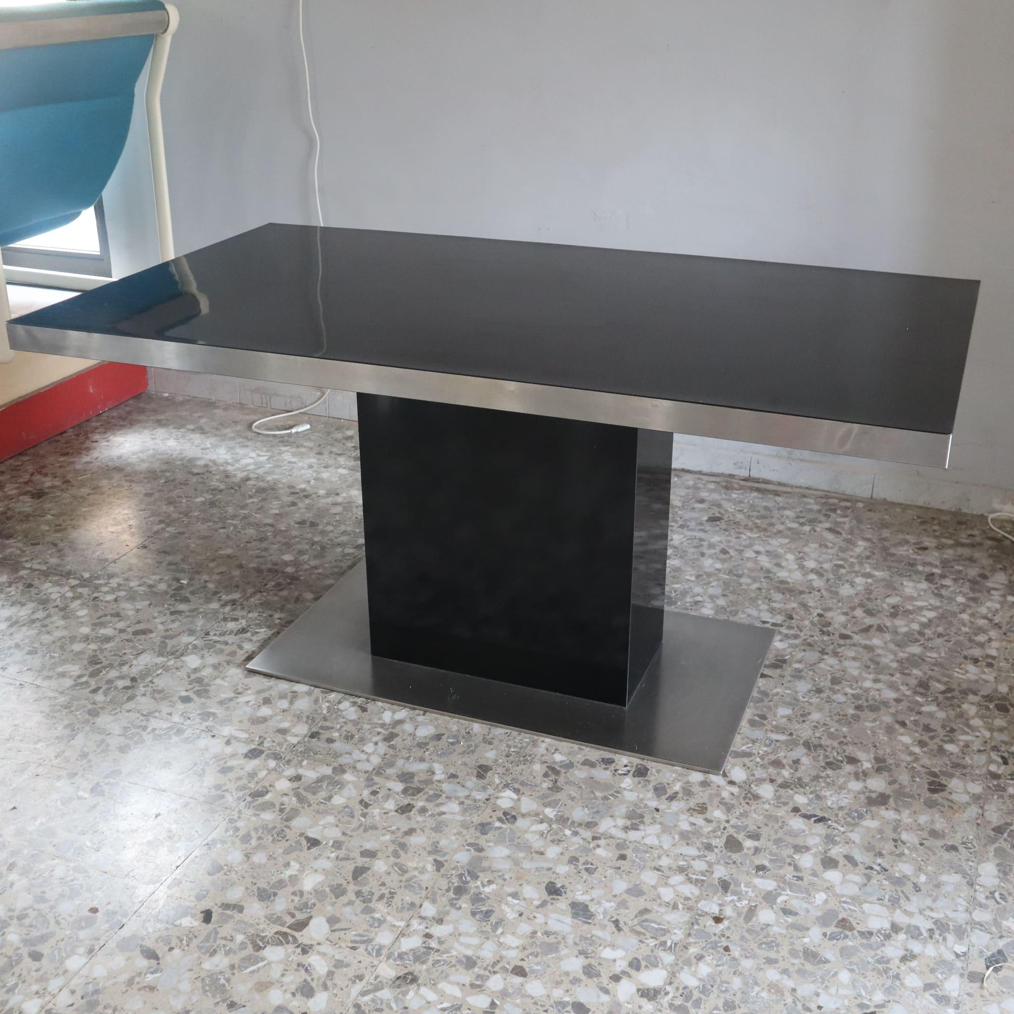 Italian dinind table by Willy Rizzo for Mario Sabot, 1970s For Sale 2