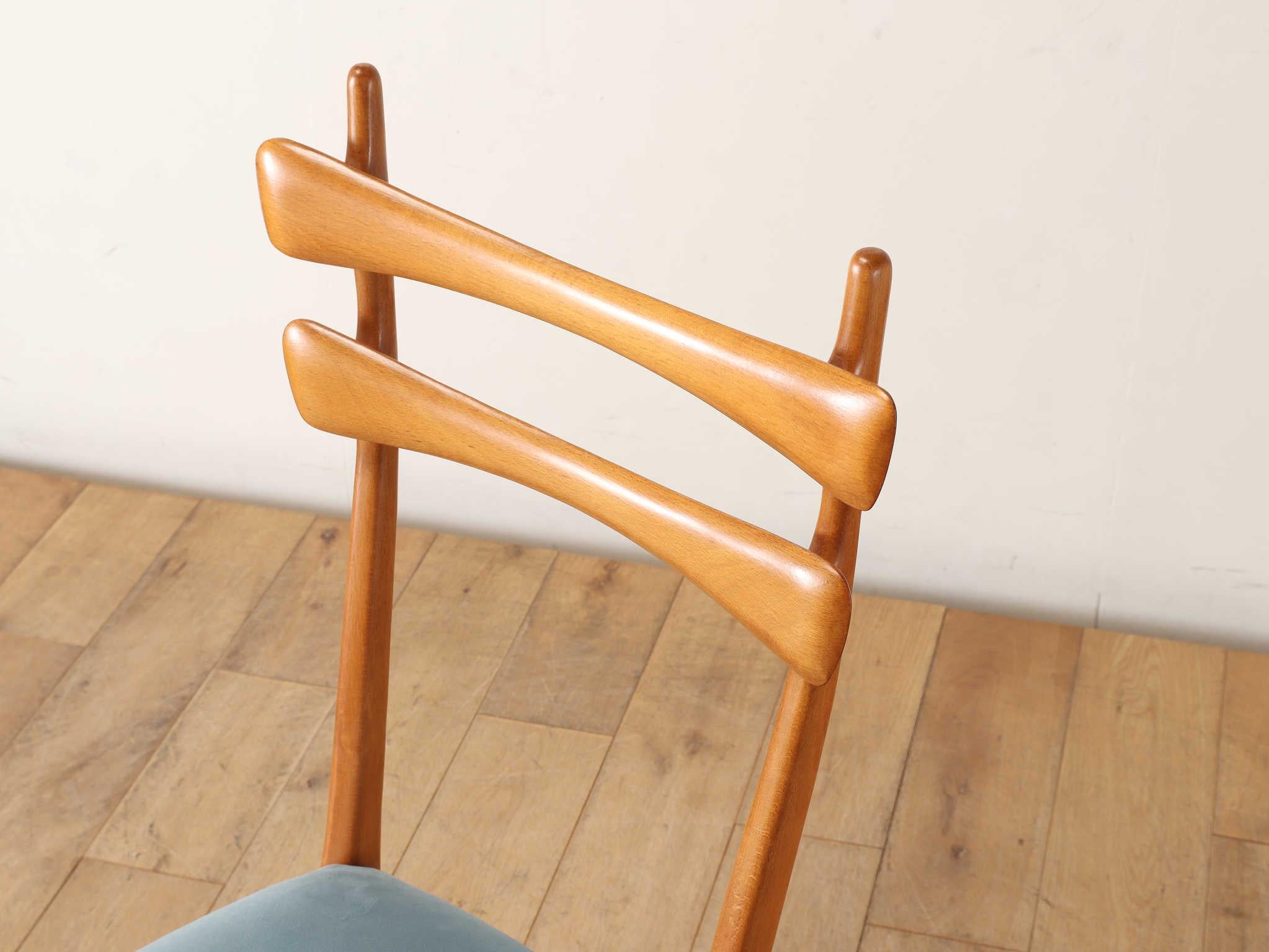 Silla de comedor italiana años 50 en venta 9