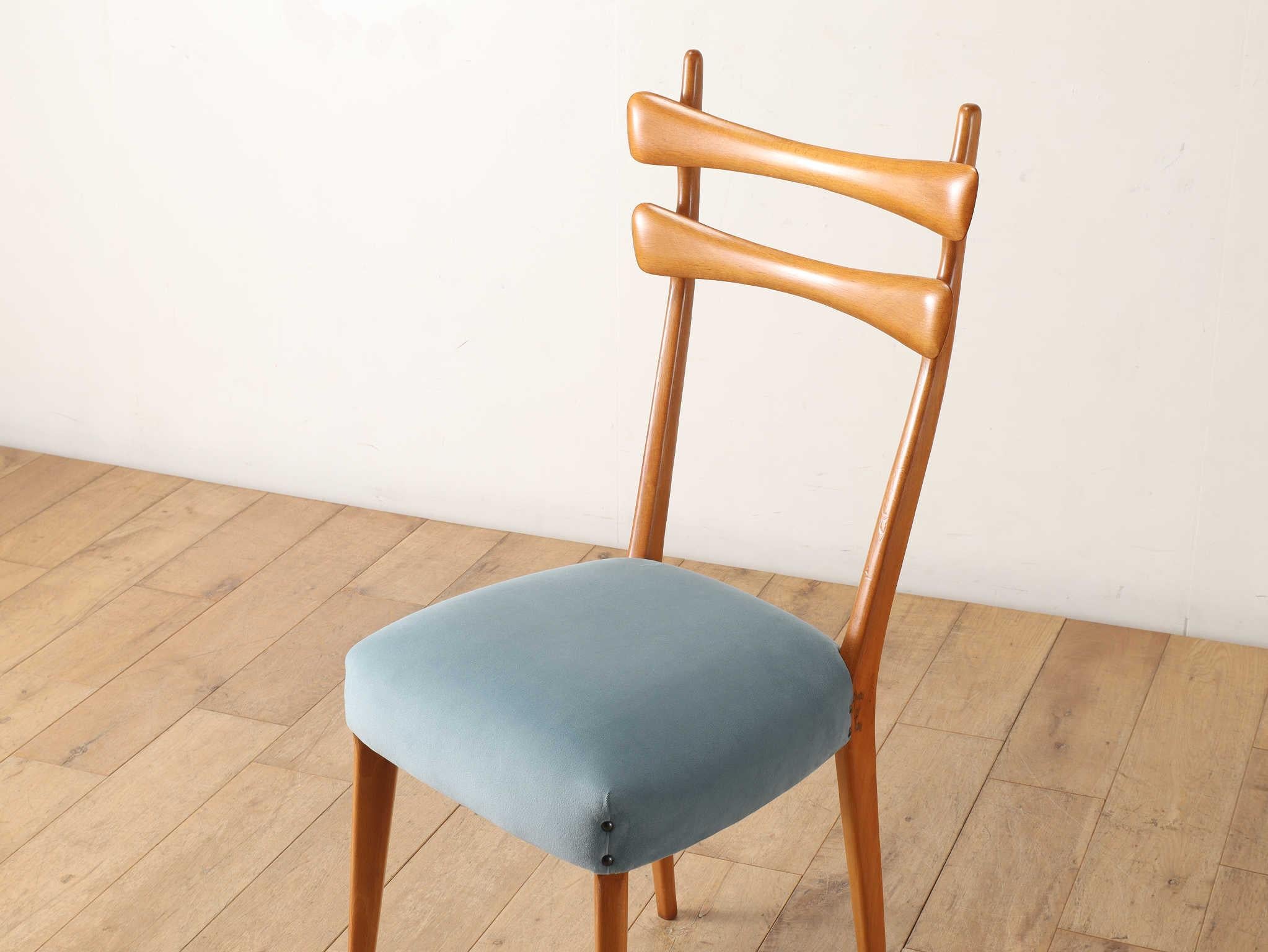 Silla de comedor italiana años 50 en venta 10