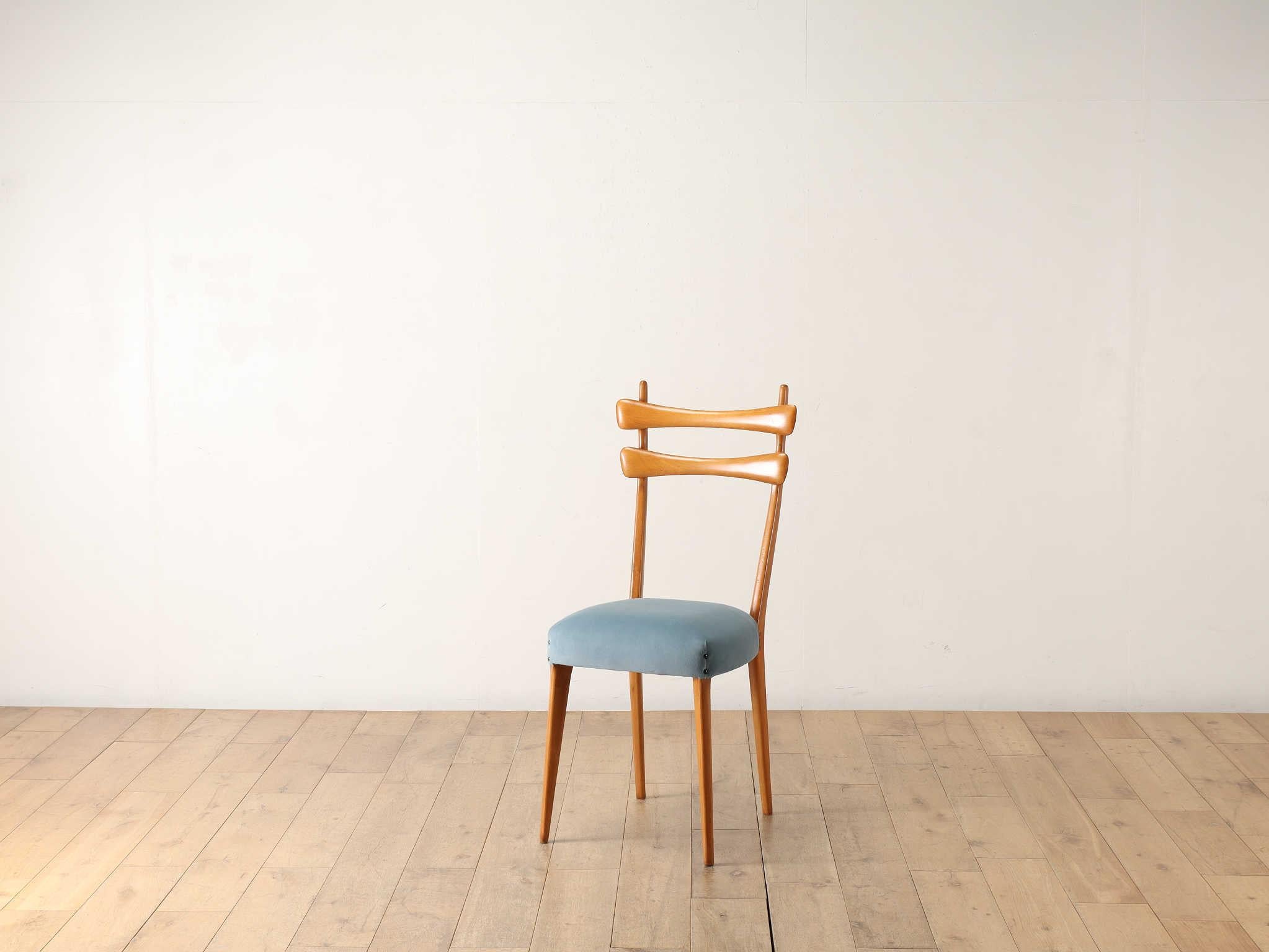 Silla de comedor italiana años 50 en venta 11