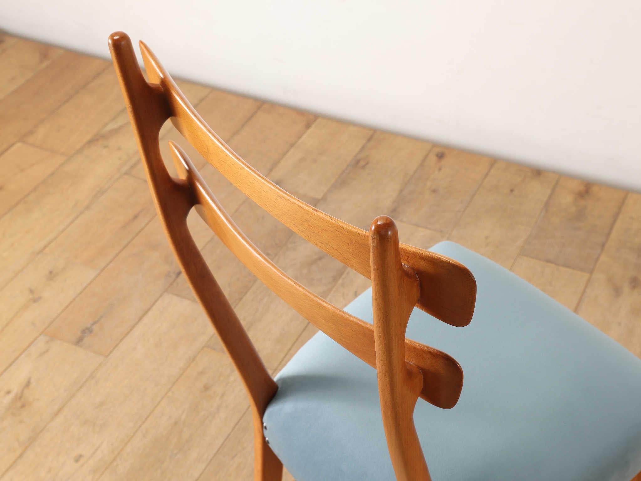 Silla de comedor italiana años 50 Moderno de mediados de siglo en venta