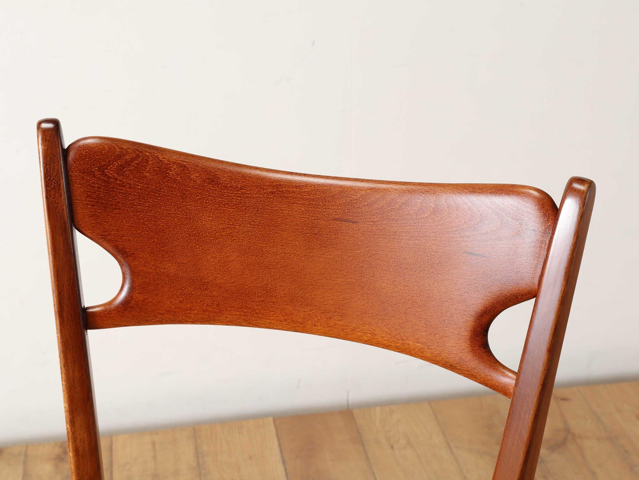 Fabric Italian Dining Chair 1950's For Sale