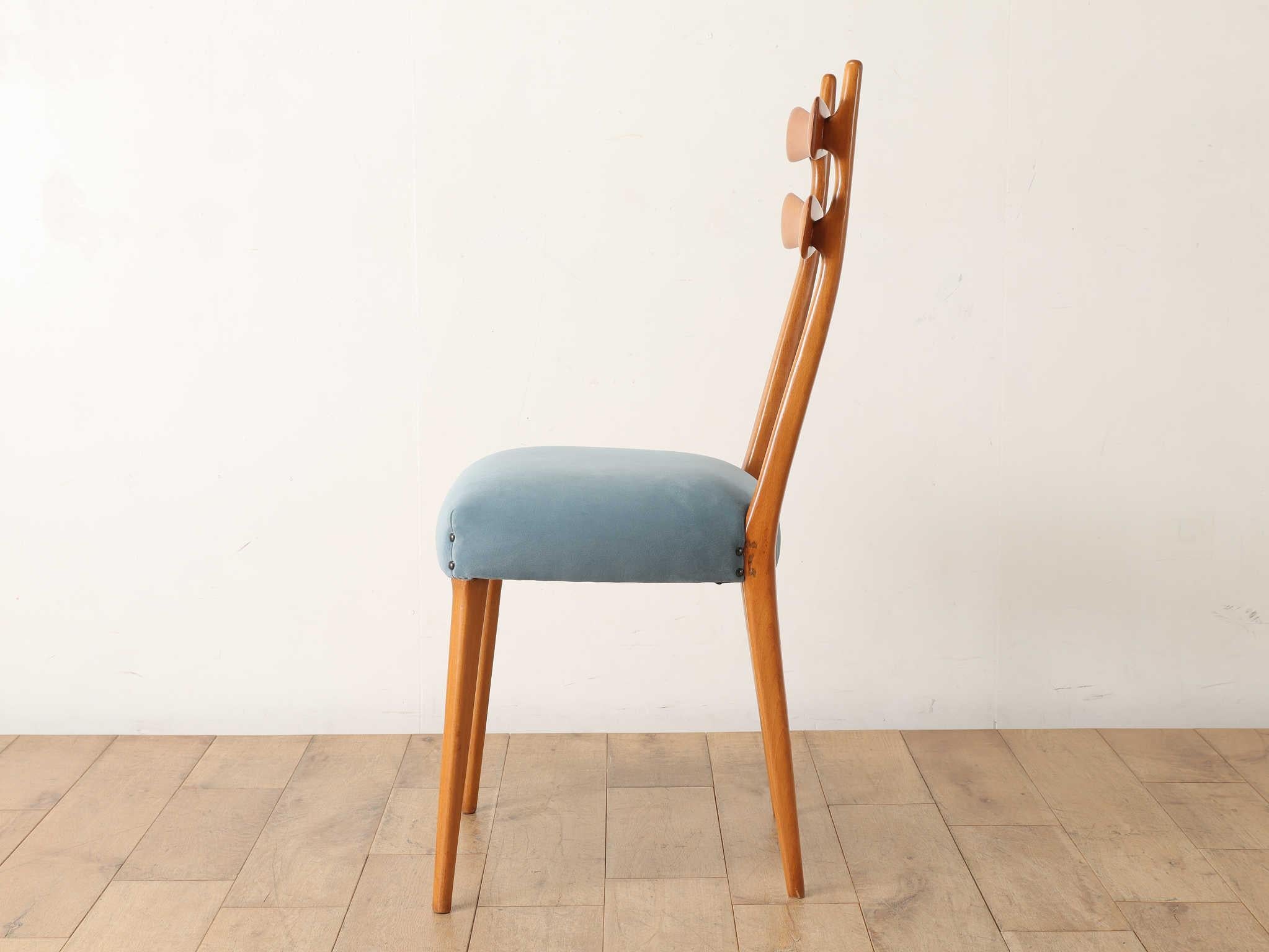 Silla de comedor italiana años 50 Madera en venta