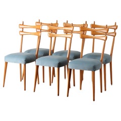 Silla de comedor italiana años 50