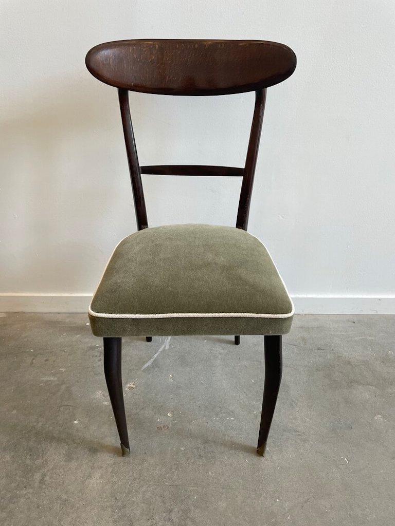 Italian Dining Chairs Attributed to Ico Parisi 1