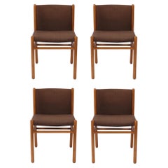Italian Dining Chairs by Gianfranco Frattini Reupholstered