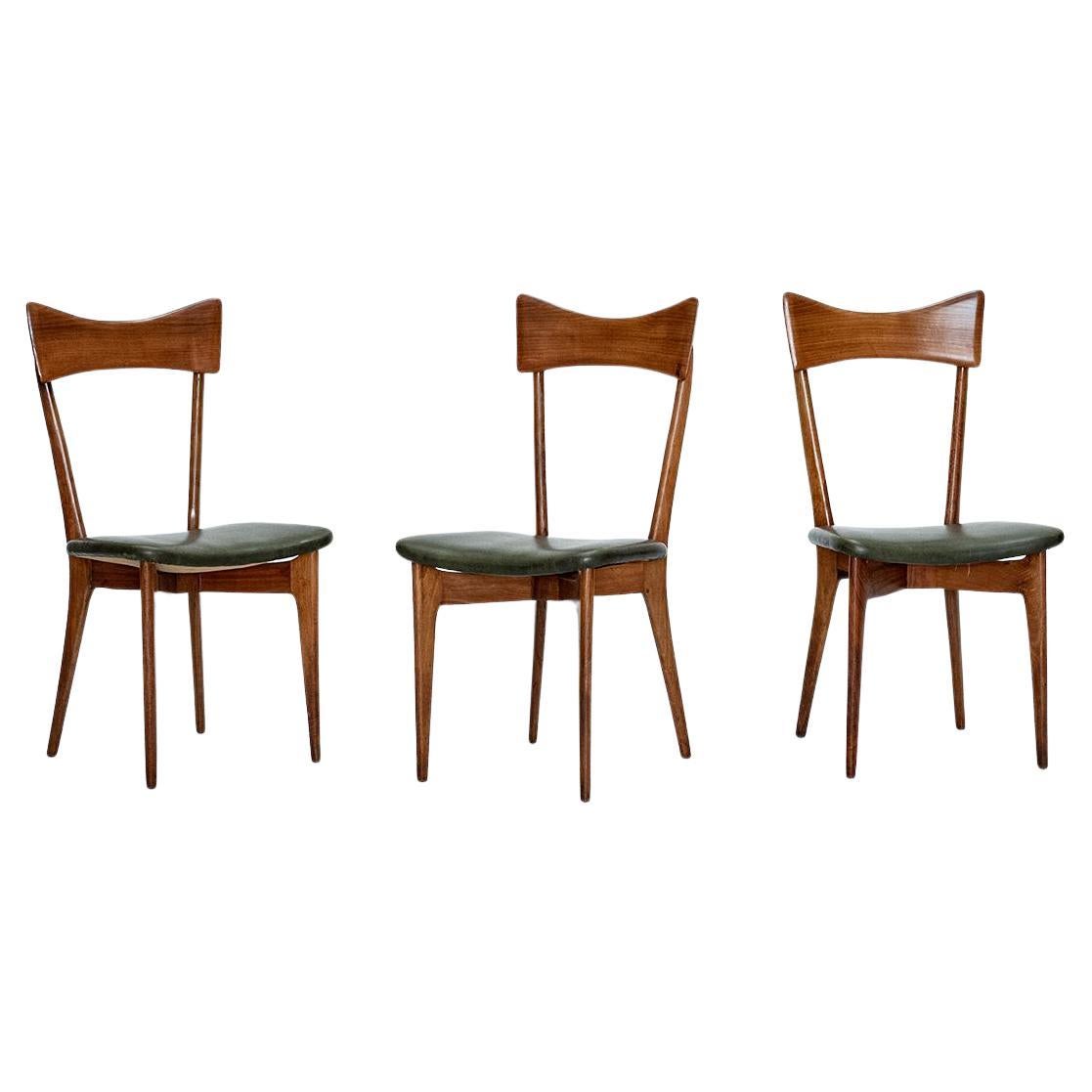 Italian Dining Chairs by Ico Parisi and Luisa Parisi for Ariberto Colombo, 1950s For Sale