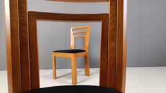 Italian dining chairs by Linea Arredo, 1980s - set of 8