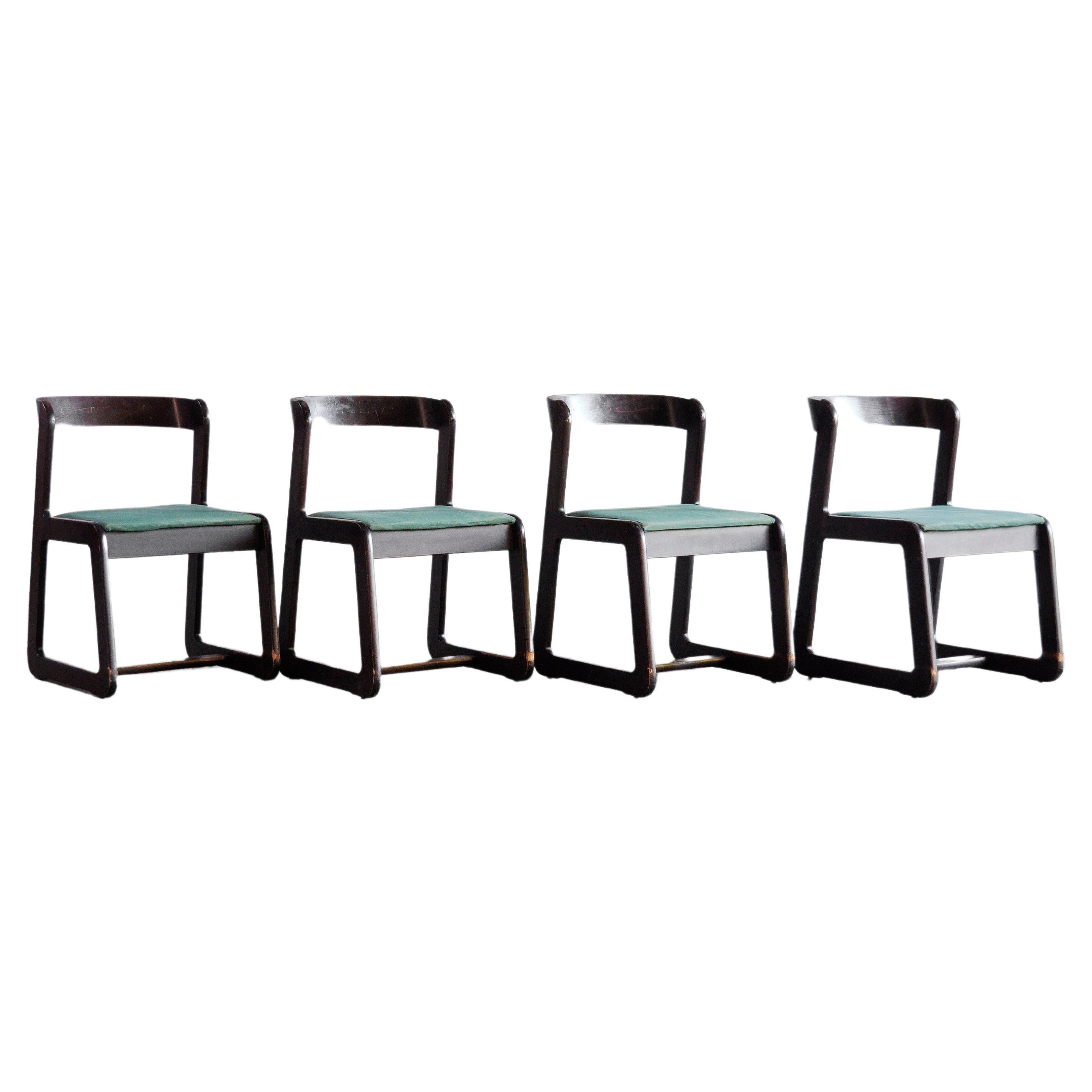 Italian Dining Chairs by Mario Sabot, 1970s, Set of 4