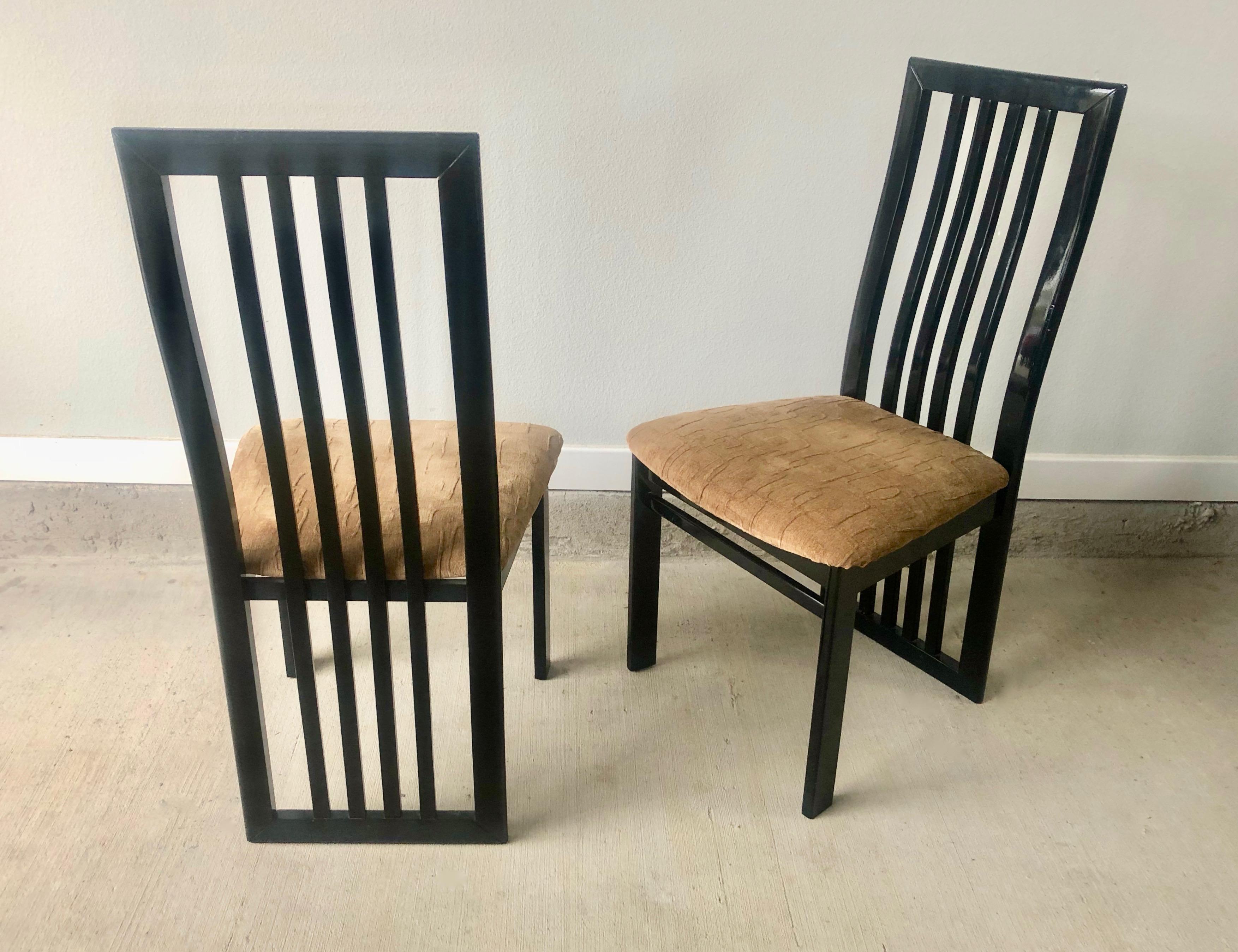 Wrought Iron Italian Dining Chairs by S.p.A. Tonon