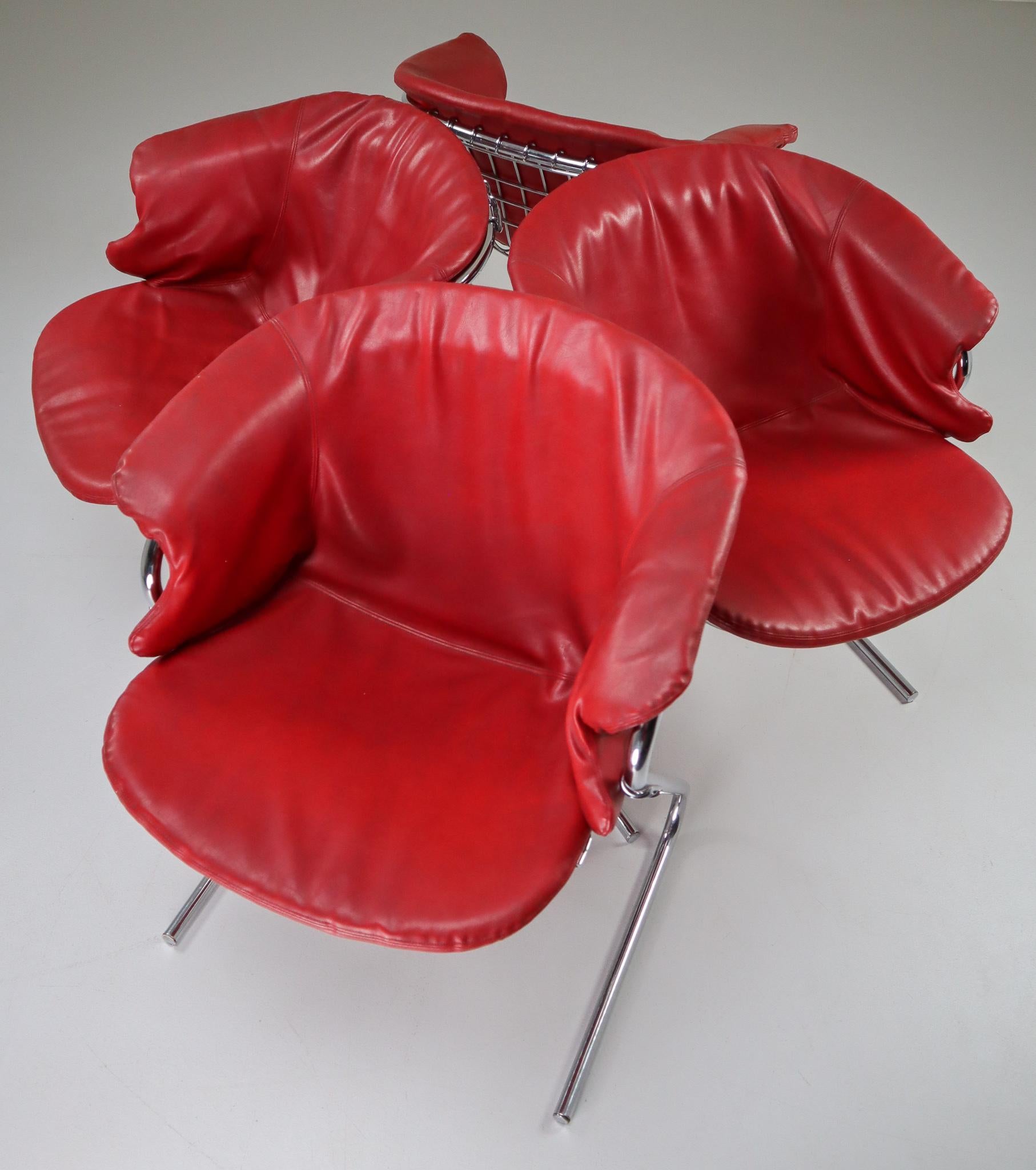 Italian Dining Chairs Designed by Gastone Rinaldi for RIMA, 1970s 4