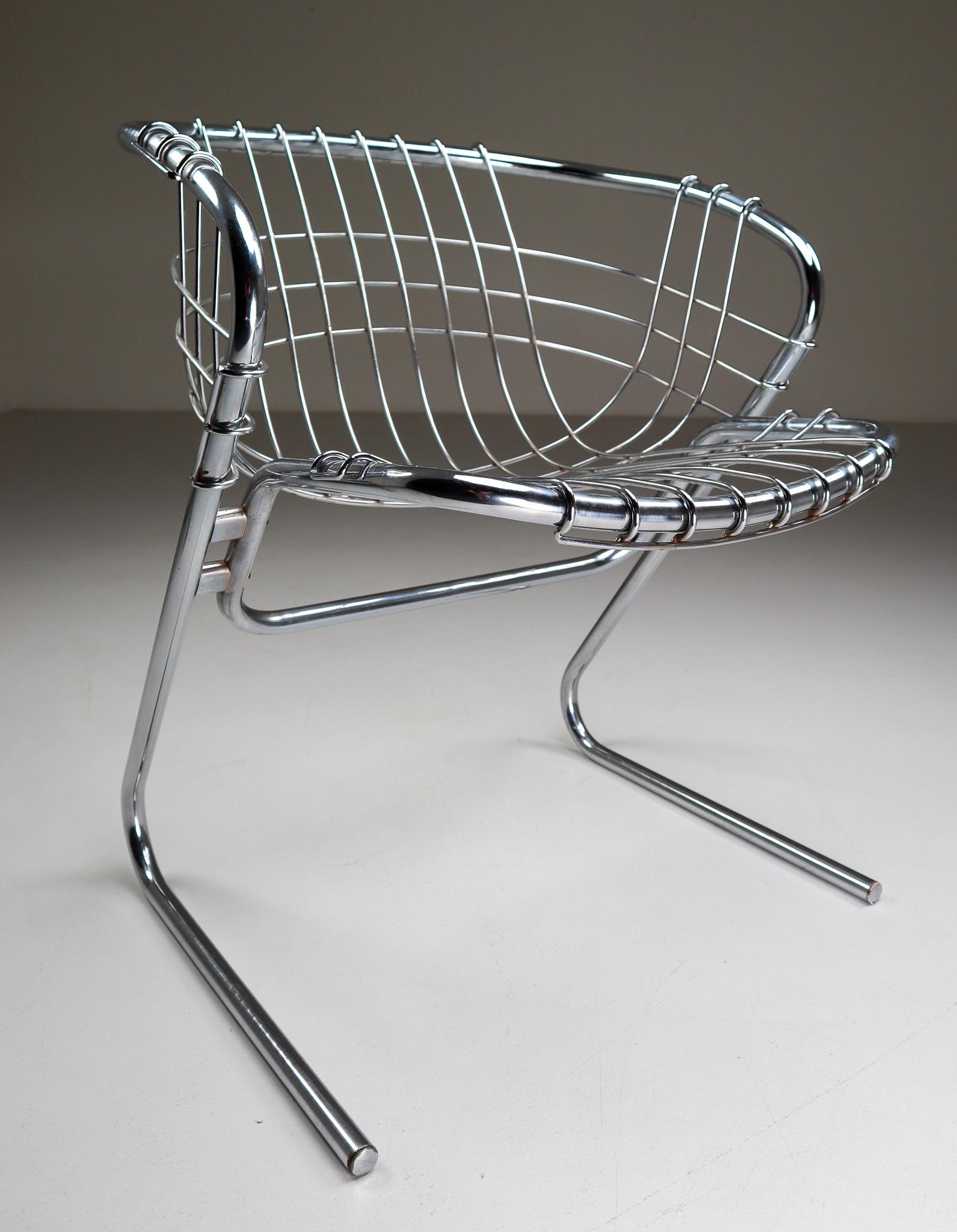 20th Century Italian Dining Chairs Designed by Gastone Rinaldi for RIMA, 1970s